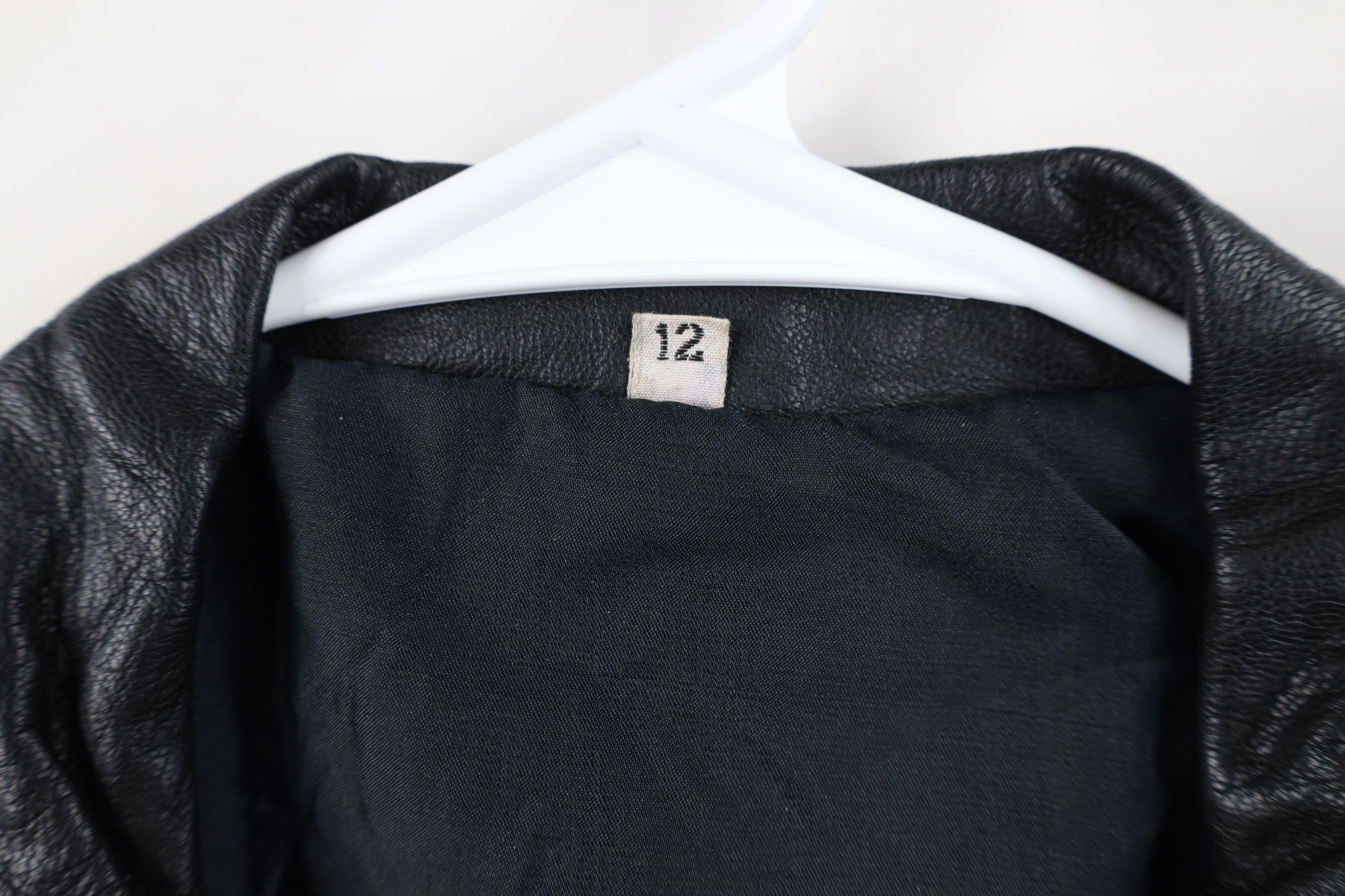 Vintage AS IS Vintage 70s Streetwear Collared Leather Bomber Jacket Size XL / US 12-14 / IT 48-50 - 9 Thumbnail