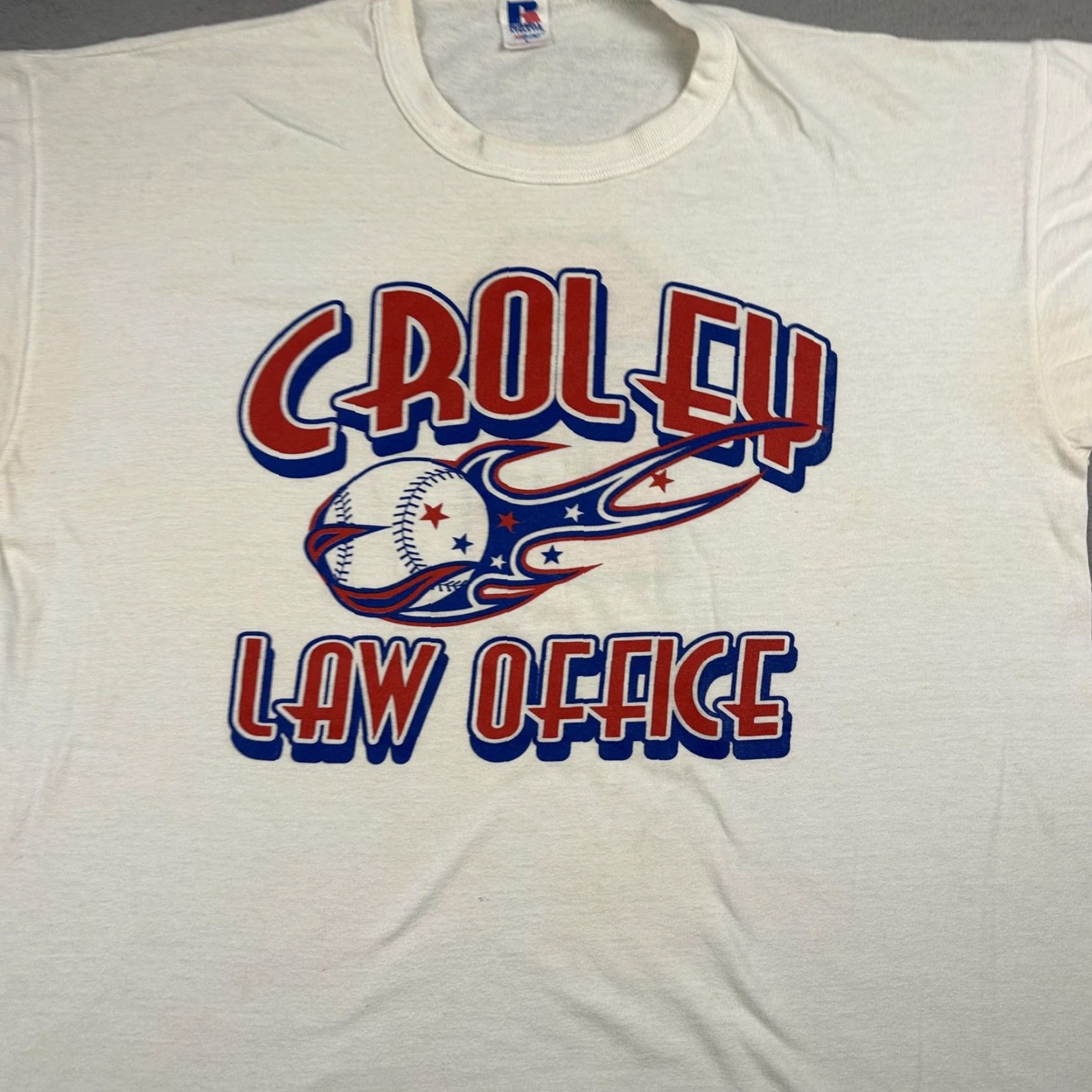 Russell Athletic **Russell Athletic Mens Large White Baseball Graphic Shirt** User: **Russell Athletic Mens Large White Baseball Graphic T-Shirt** Size US L / EU 52-54 / 3 - 2 Thumbnail