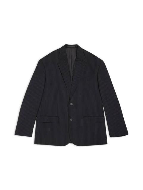 Balenciaga oversized jacket pinstripe twill Size US S / EU 44-46 / 1 - 1 Preview