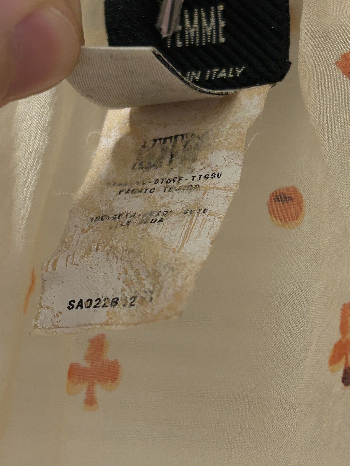 Jean Paul Gaultier Vintage pleated silk blouse with printed pattern Size M / US 6-8 / IT 42-44 - 9 Thumbnail