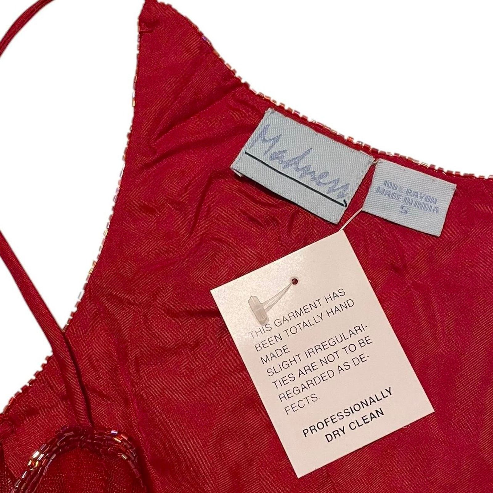 Madness Deadstock VTG Y2K 90s fairy gothic sheer red mesh tank top Size S / US 4 / IT 40 - 6 Thumbnail