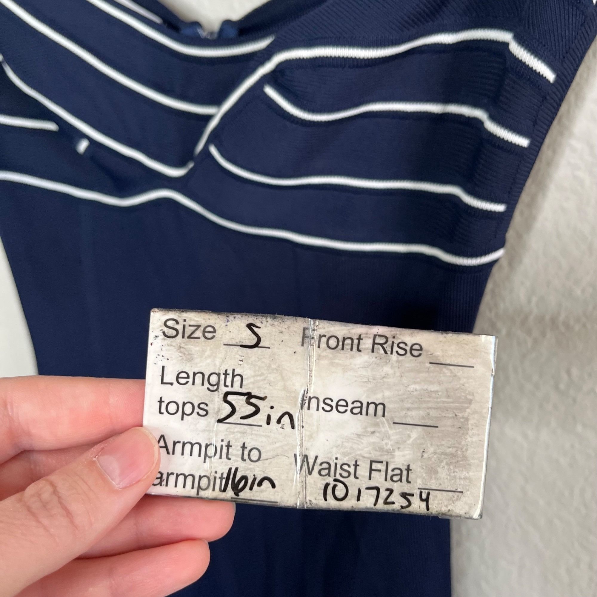 Herve Leger Herve Leger 90s Navy Blue Bandeau Top Stretch Bodycon Maxi D Size S / US 4 / IT 40 - 11 Thumbnail