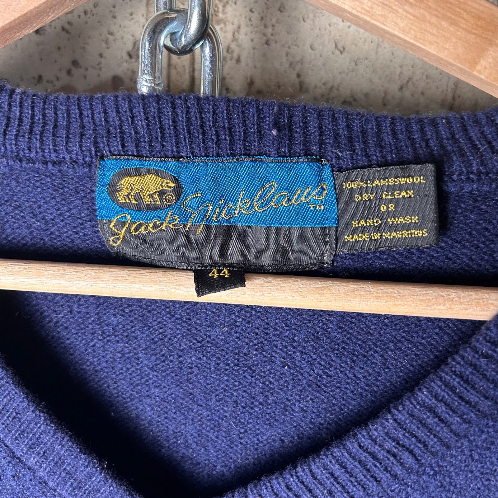 Callaway Golf Jack Nicklaus Golf Wool Knit Fits Medium 80s V-Neck Sweater Size US M / EU 48-50 / 2 - 3 Thumbnail