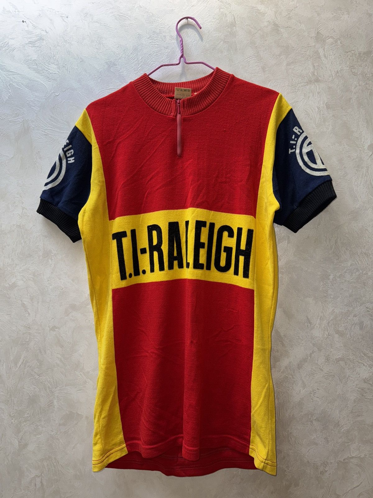 Vintage TI RALEIGH TEAM PAXAR CYCLING JERSEY 1980s RARE VINTAGE Size US L / EU 52-54 / 3 - 1 Thumbnail