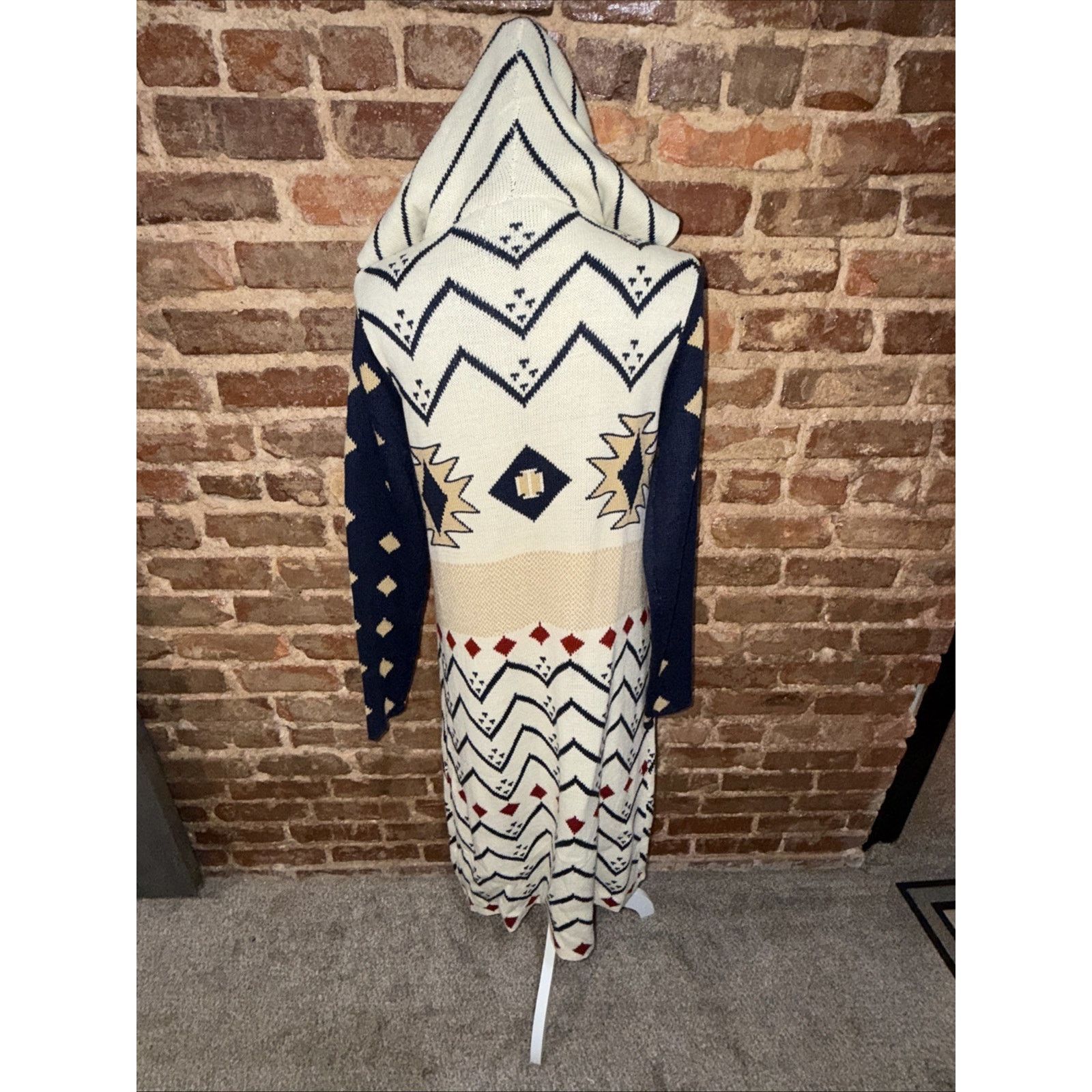 Other Love Marks Women's Aztec Southwest Tribal Cardigan Duster M Size M / US 6-8 / IT 42-44 - 7 Thumbnail
