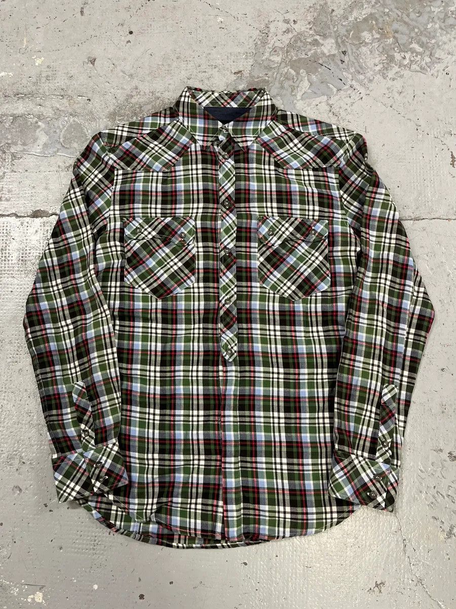 Dolce & Gabbana 2000s Dolce & Gabbana Green Checkered Shirt Size US M / EU 48-50 / 2 - 3 Thumbnail