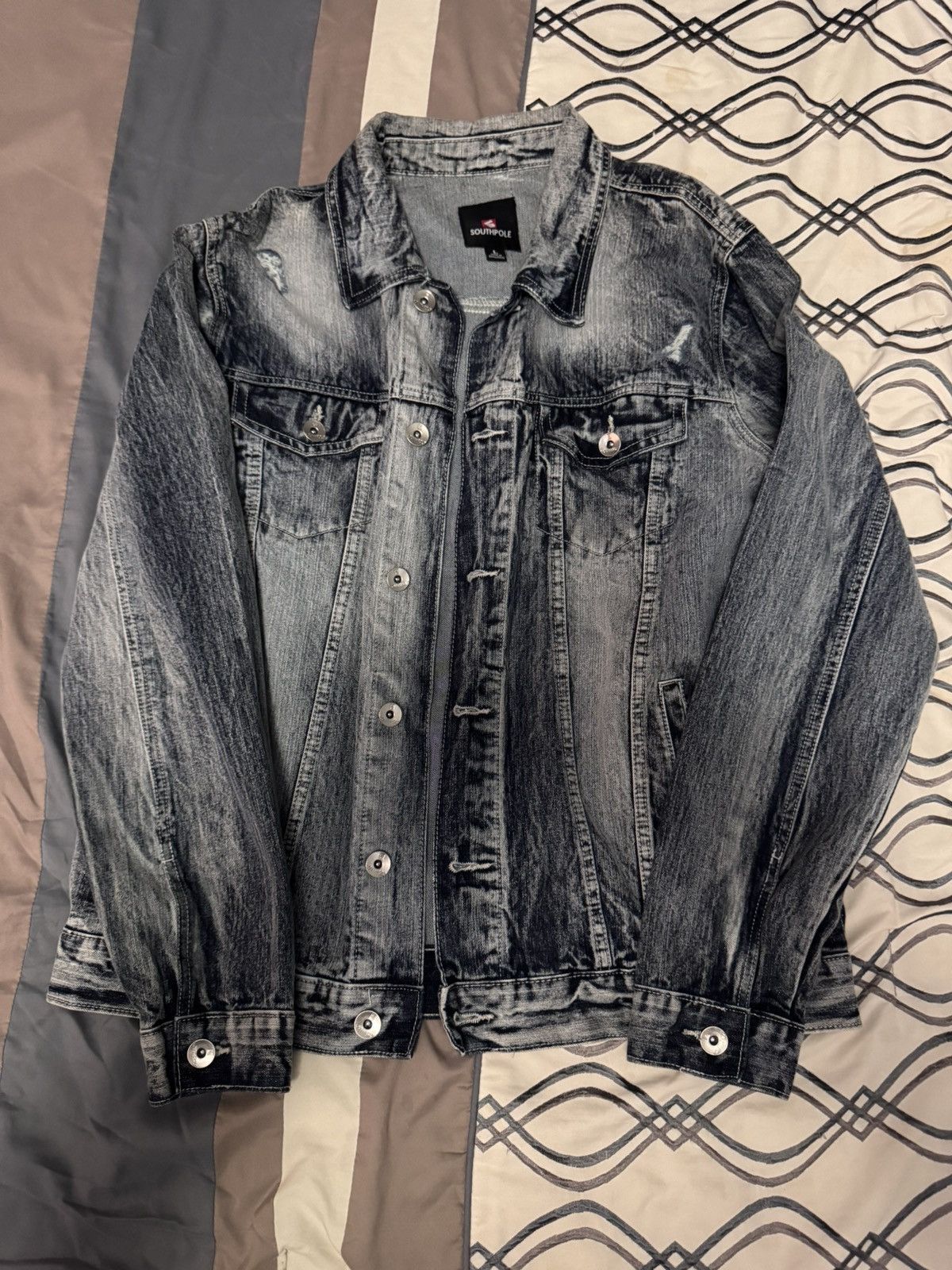 Other South Pole Blue Demin Jacket Size Large Size US L / EU 52-54 / 3 - 1 Thumbnail