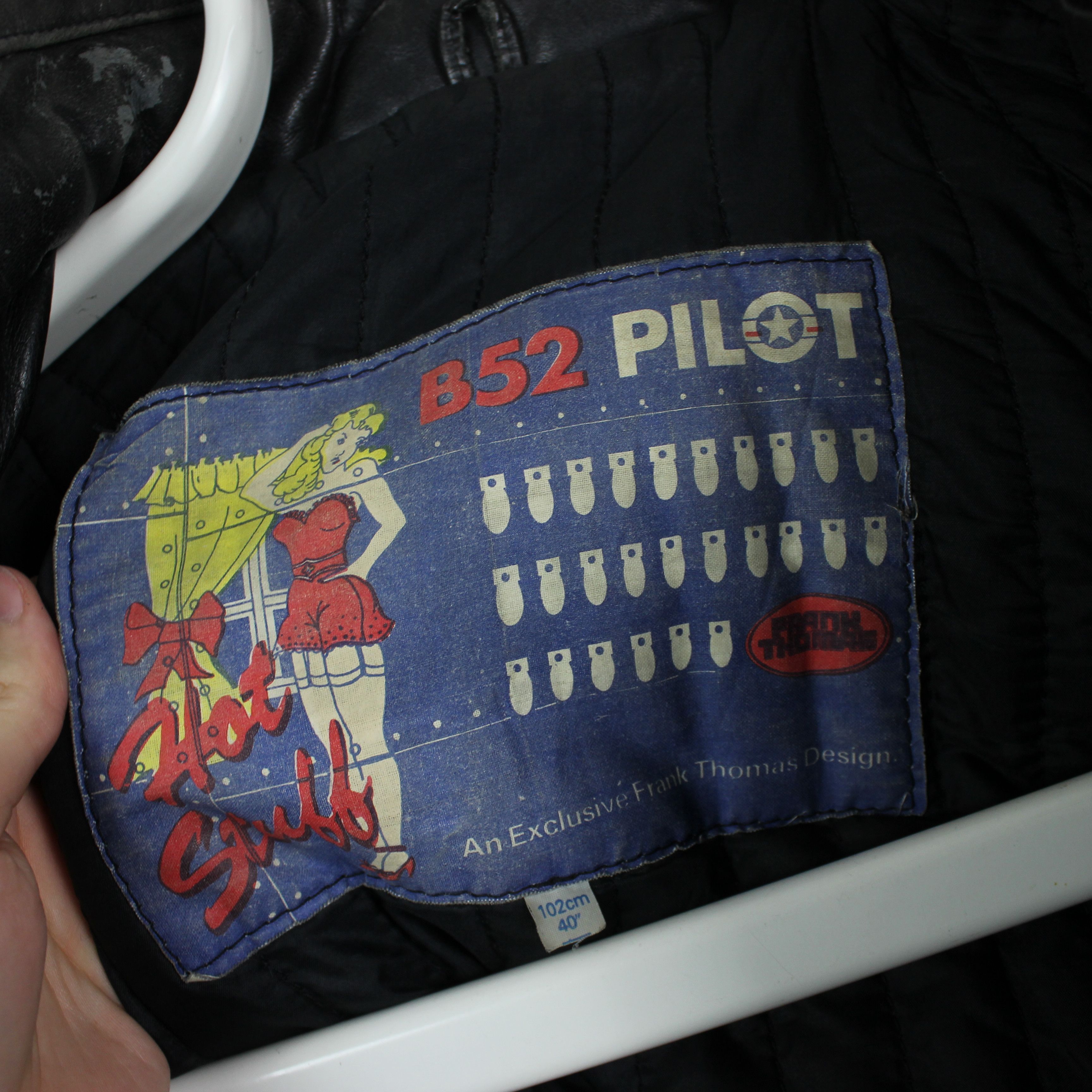 Vintage B52 pilot leather jacket heavy black S Size US S / EU 44-46 / 1 - 4 Thumbnail