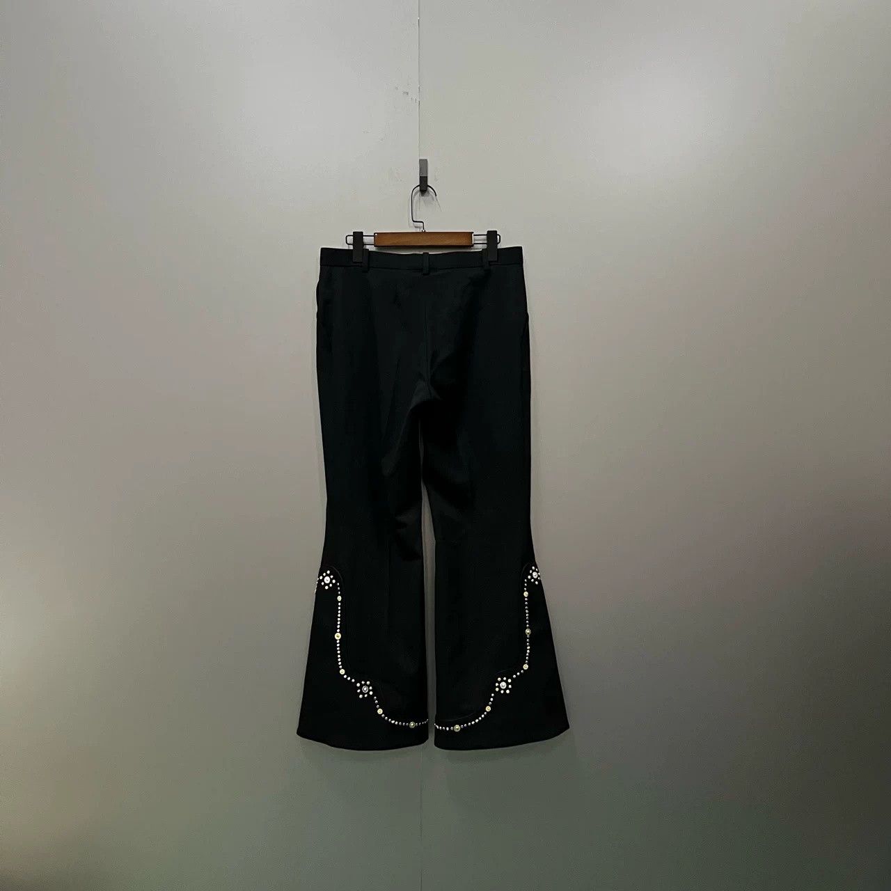 Versace Versace Gold Buckle Rivet Flared Pants Size US 30 / EU 46 - 2 Thumbnail