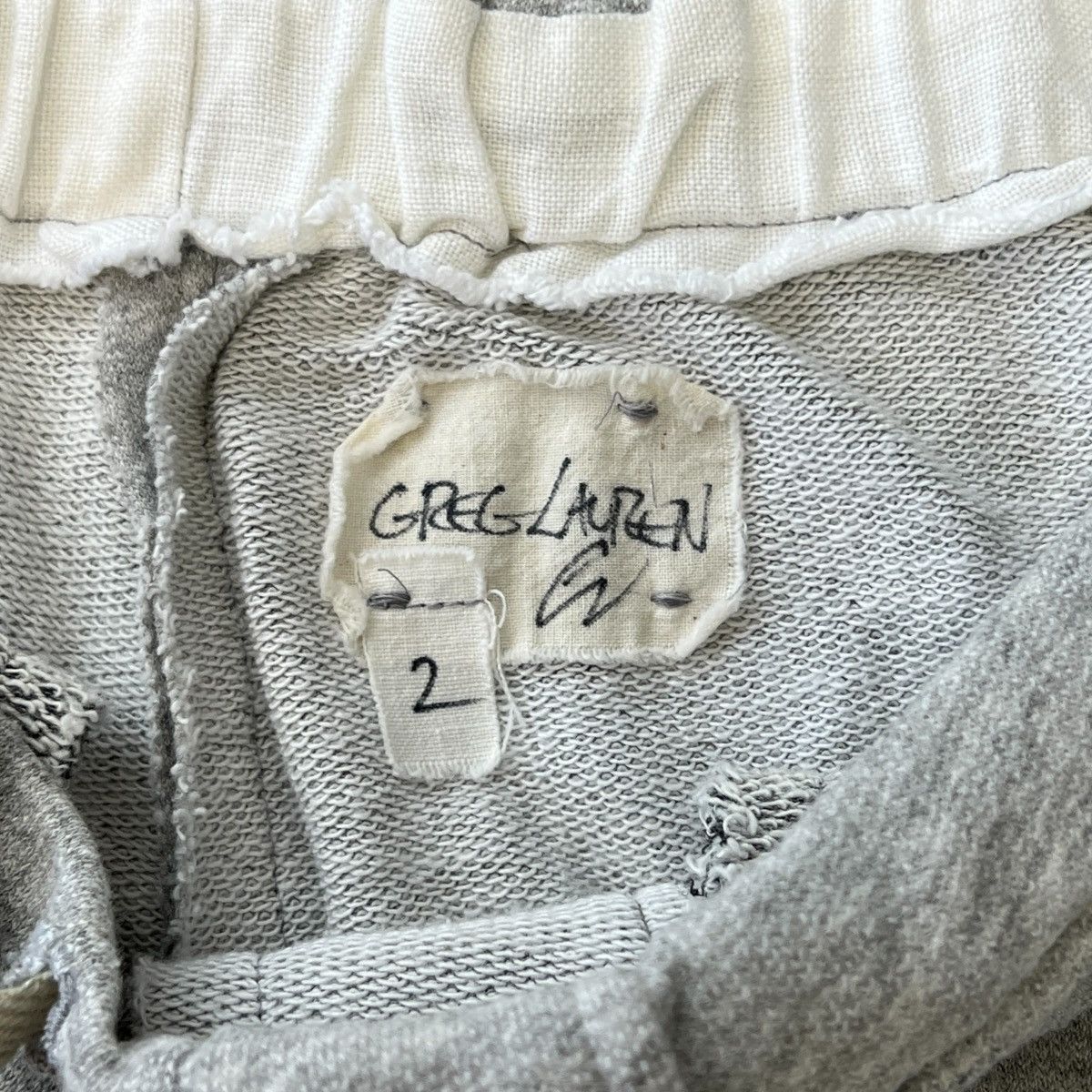 Greg Lauren GREG LAUREN Deconstructed Sweat Cargo Pants Size US 38 / EU 54 - 3 Thumbnail