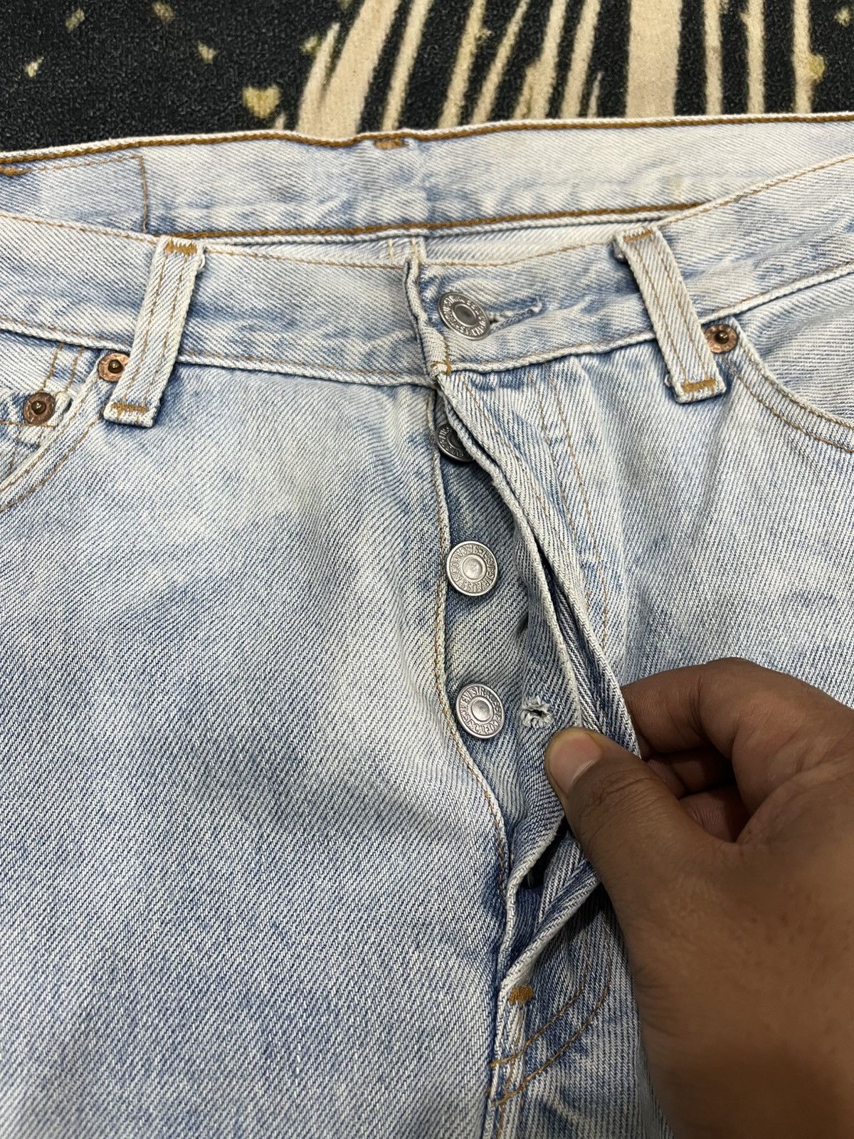 Hysteric Glamour × Levi's × Vintage Vintage 501 Crazy Colour Denim Size US 31 - 13 Thumbnail