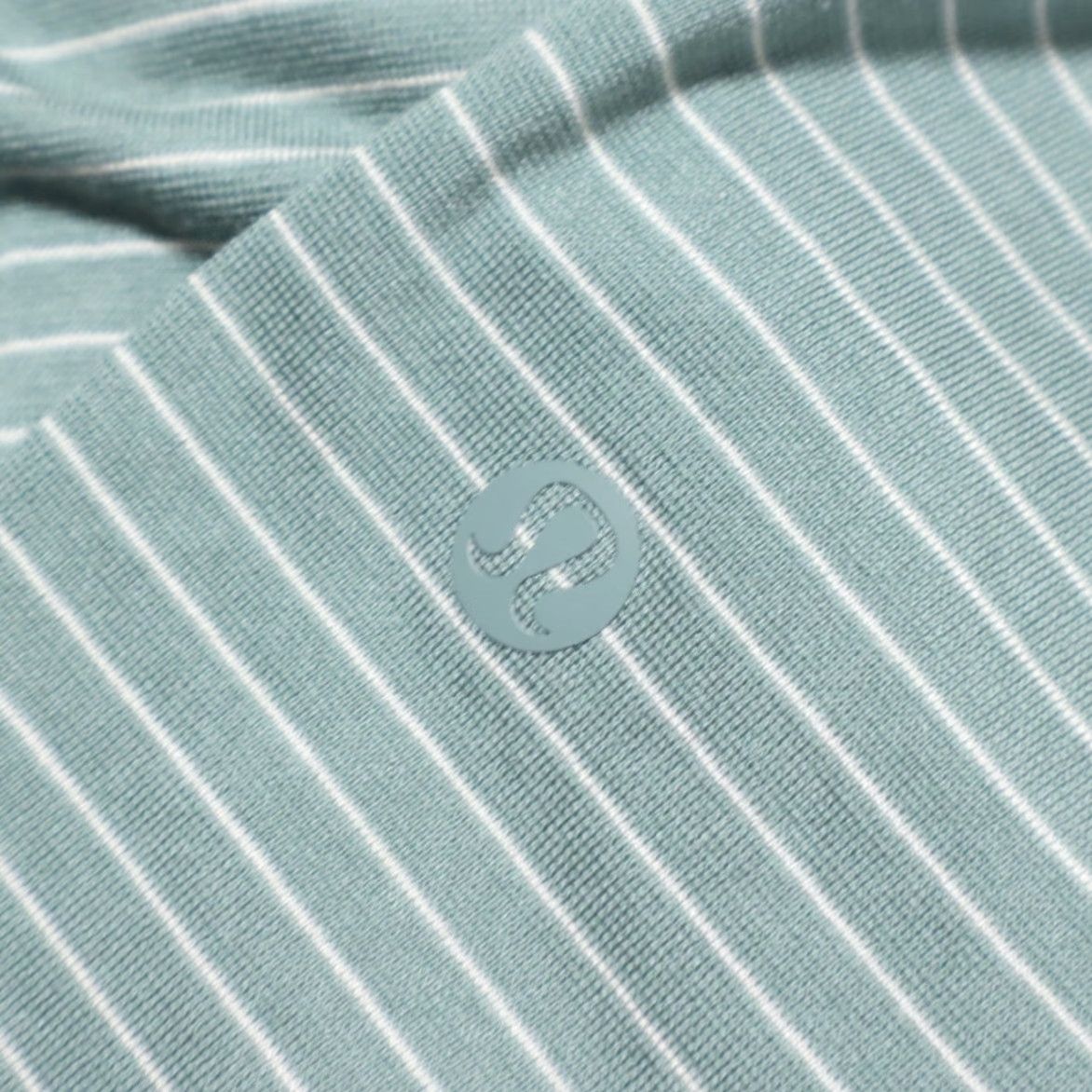 Lululemon Lululemon Evolution Polyester Striped Polo Shirt Green Men's L Size US L / EU 52-54 / 3 - 7 Thumbnail