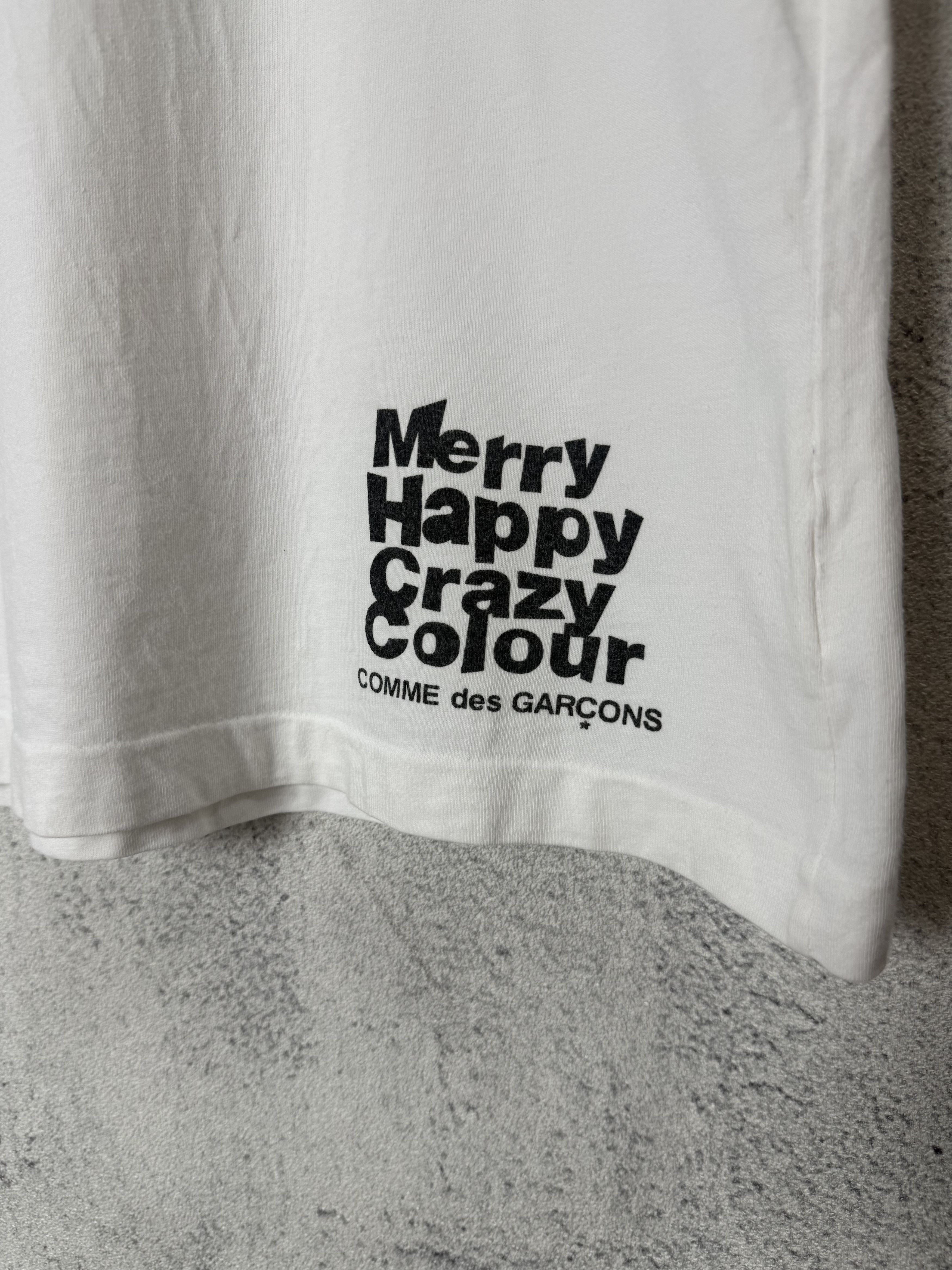 Comme des Garcons Comme Des Garcons Merry Happy Crazy Colour Tshirt Size M / US 6-8 / IT 42-44 - 4 Thumbnail