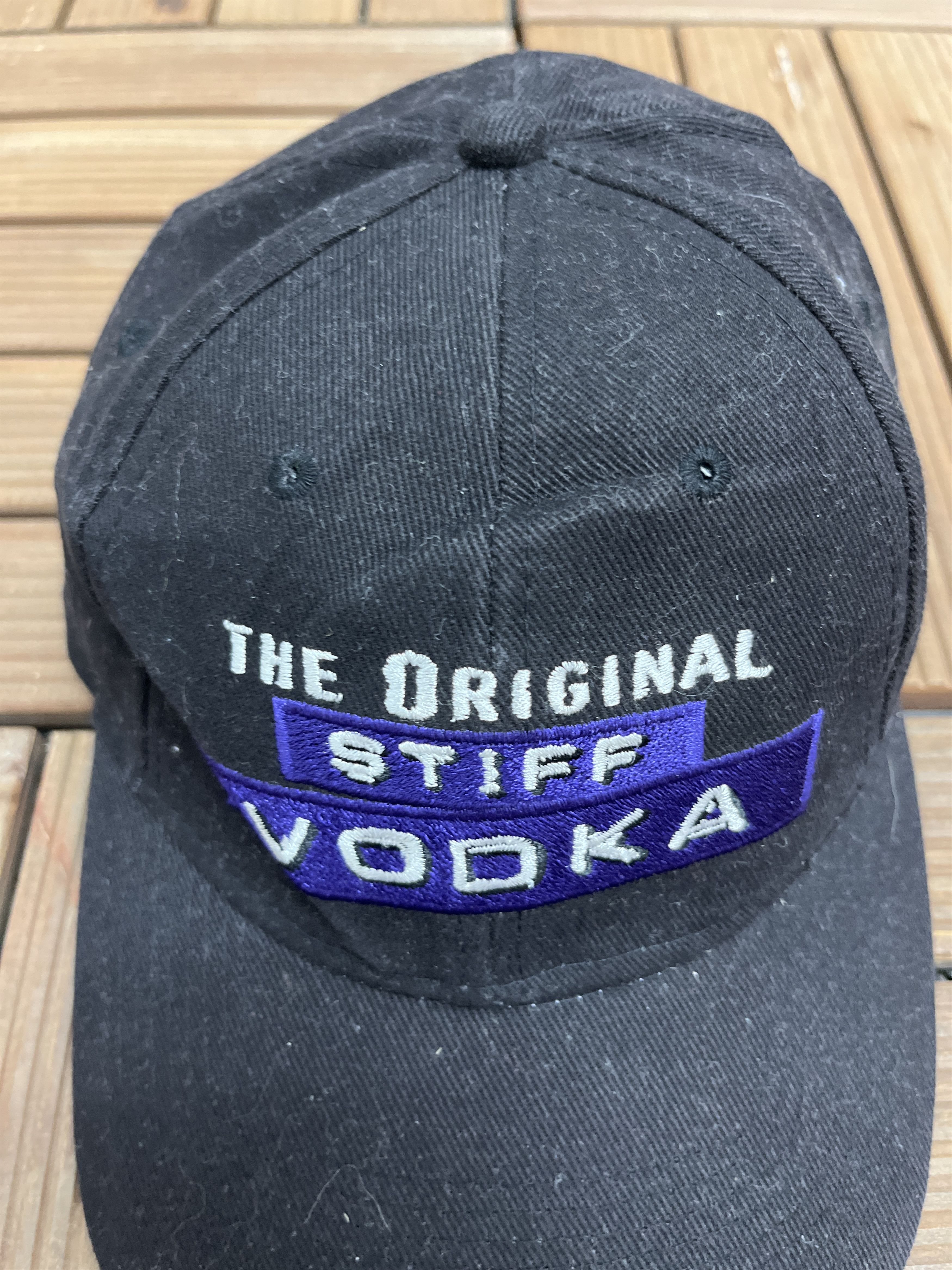 Starter × Vintage The Original Stiff Vodka Vintage Strap Back Black Hat Cap Size ONE SIZE - 3 Thumbnail