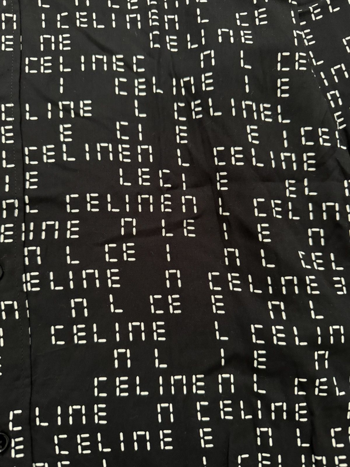 Celine FW22 Celine Hedi Slimane Analog Logo Monogram Button Shirt Size US S / EU 44-46 / 1 - 4 Thumbnail