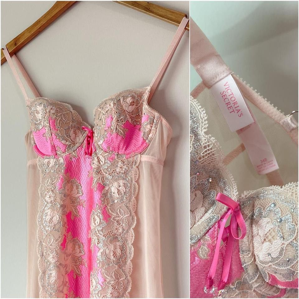 Victoria's Secret VS Pink Mesh Bodycon Dress (34B/32C) Size XS / US 0-2 / IT 36-38 - 4 Thumbnail