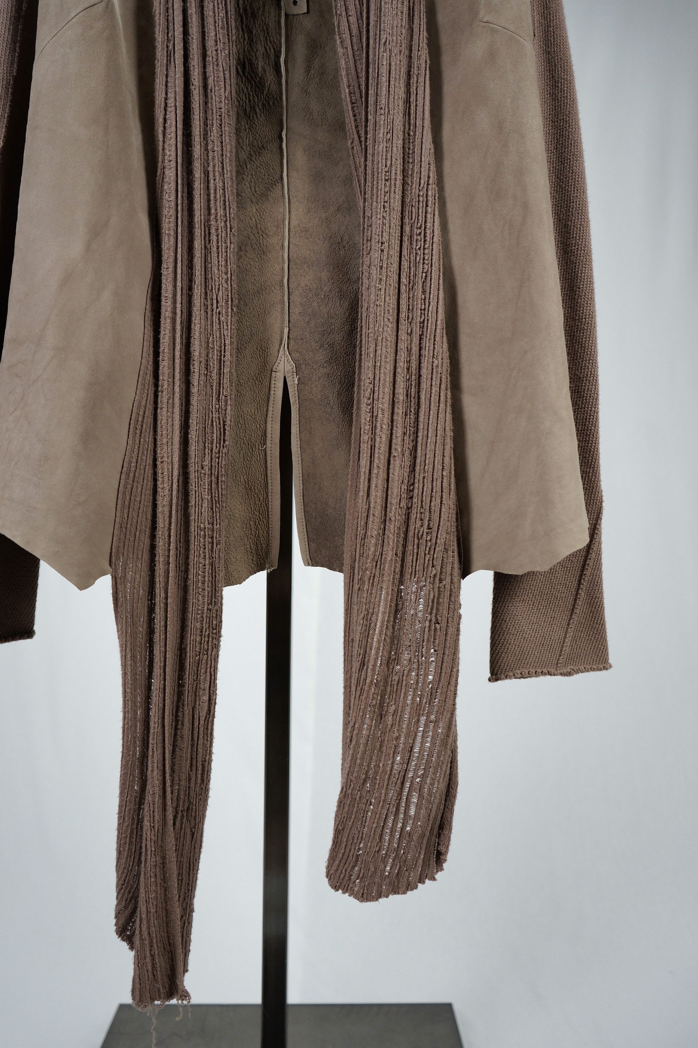 Isaac Sellam Experience S/S 2011 draped suede knit blazer Size US S / EU 44-46 / 1 - 12 Thumbnail