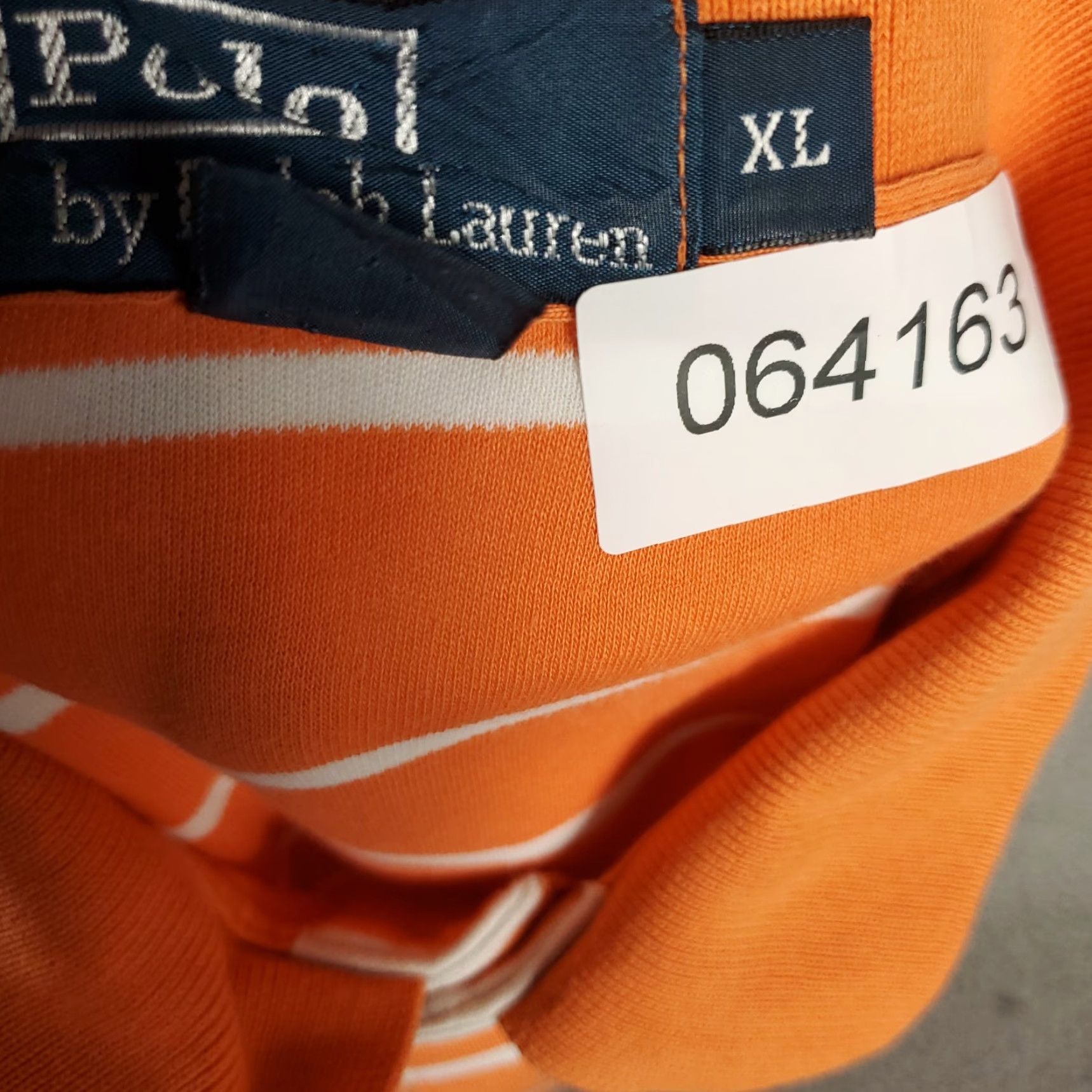 Ralph Lauren Ralph Lauren Polo Shirt Mens XL Orange Striped Pony Casual Short Sleeve Polo Shirt Adult XL Orange Polo by Ralph Lauren Mens Size US XL / EU 56 / 4 - 8 Thumbnail