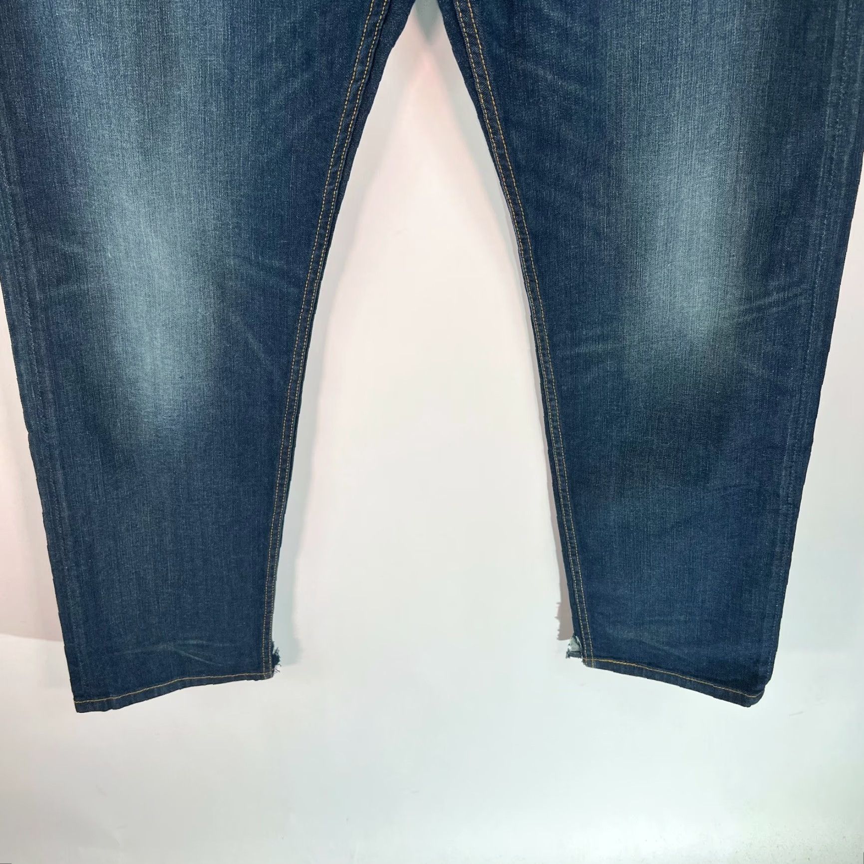 Levi's Levi's 502 Jeans Mens Flat Front Straight Denim Blue Size 38X32 Regular Inseam 32 M2 5-Pocket Classic Rise 10" Button Closure Size US 38 / EU 54 - 5 Thumbnail