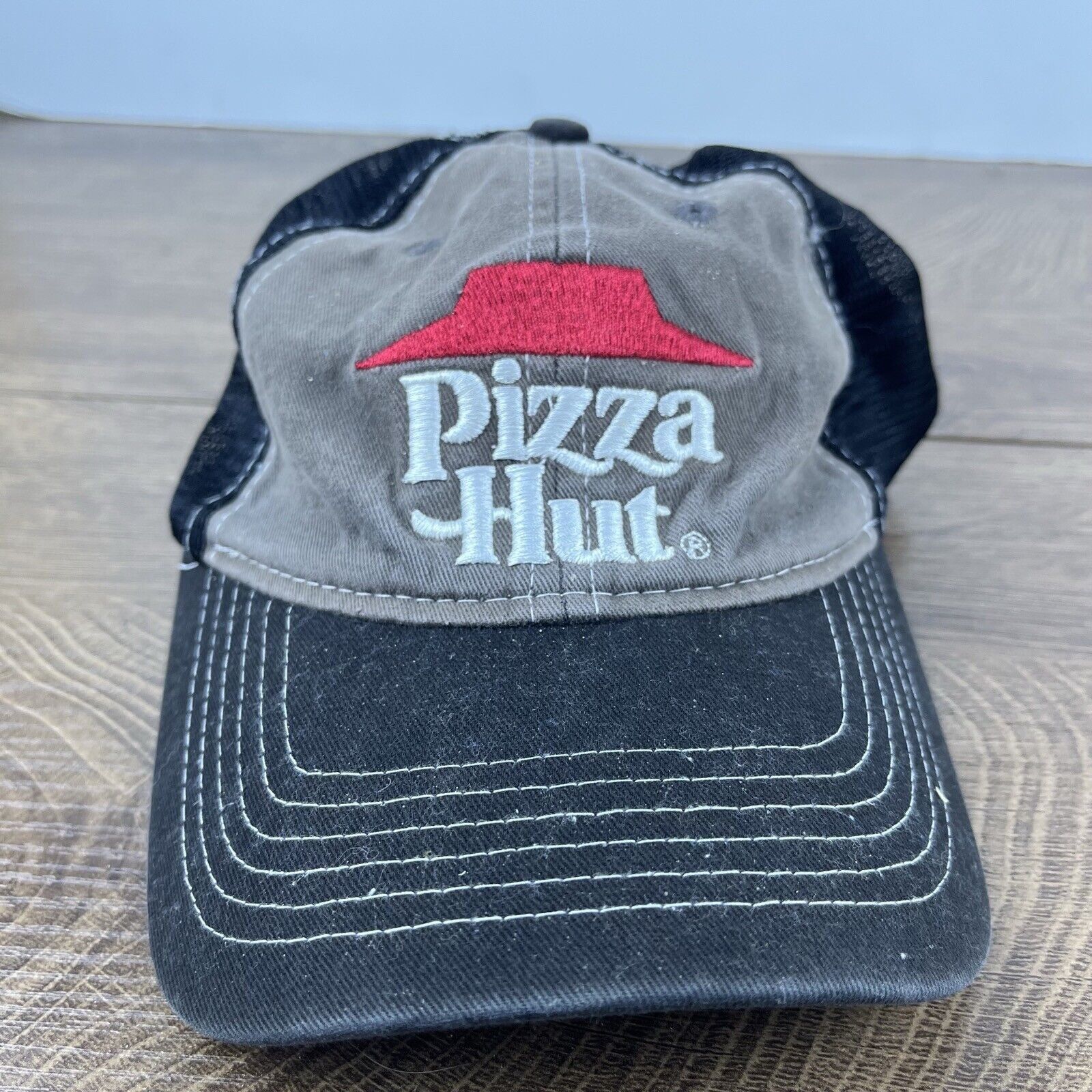 Other Pizza Hut Hat Pizza Hut Baseball Hat Gray Hat Adjustable Hat Size ONE SIZE - 2 Thumbnail