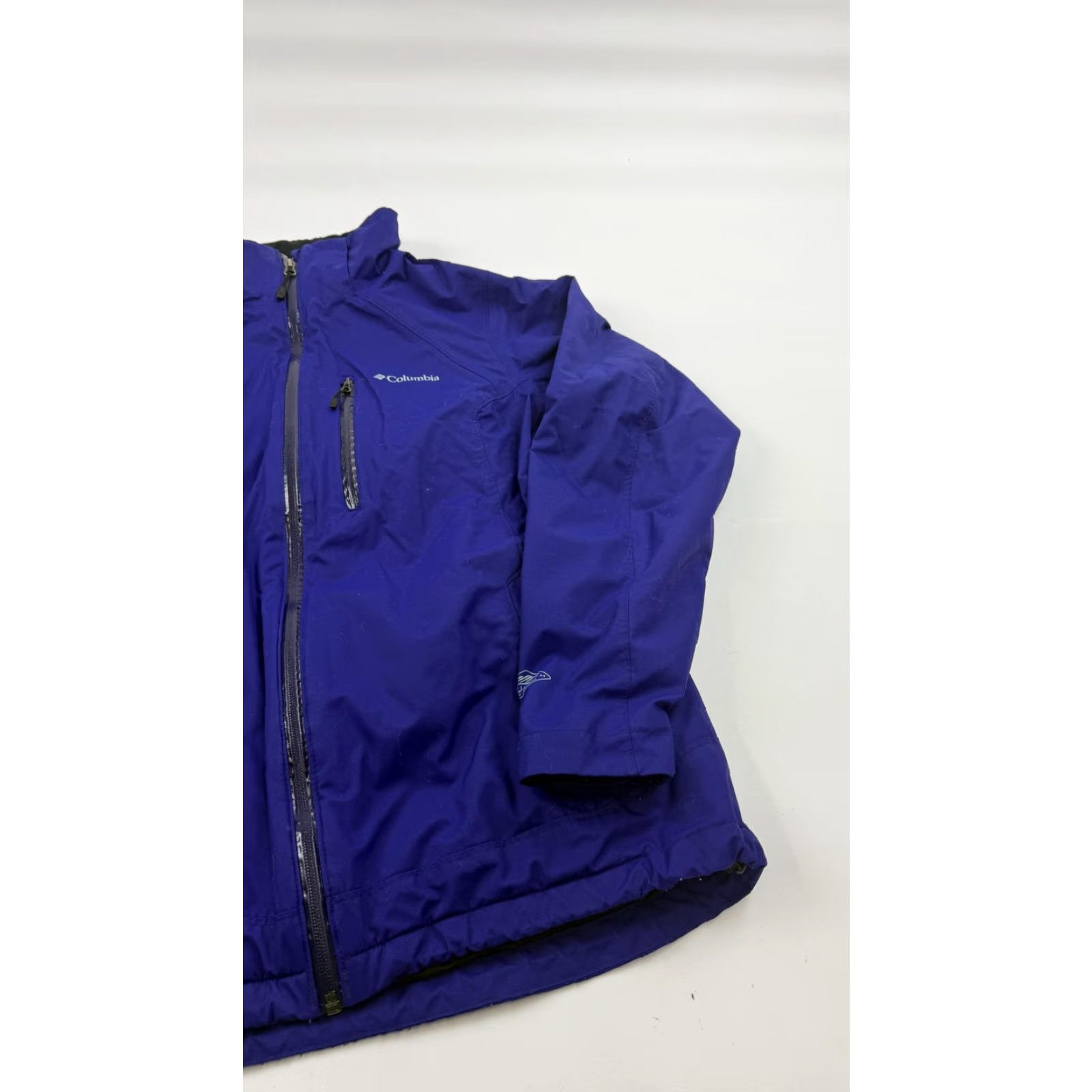 Vintage Columbia Jacket XL Purple Omni-Tech Interchange Waterproof Breathable Ski Womens Size XL / US 12-14 / IT 48-50 - 2 Thumbnail