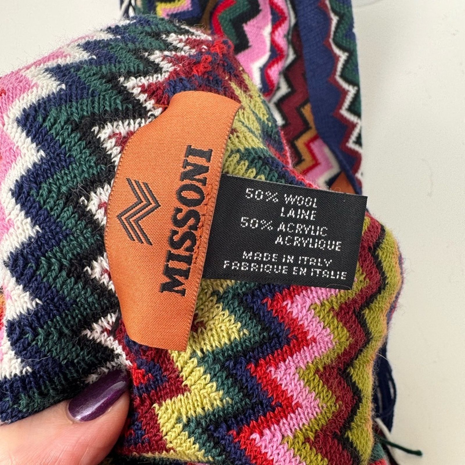 Missoni Missoni beautiful flames stitch one size hat and scarf Size ONE SIZE - 13 Thumbnail