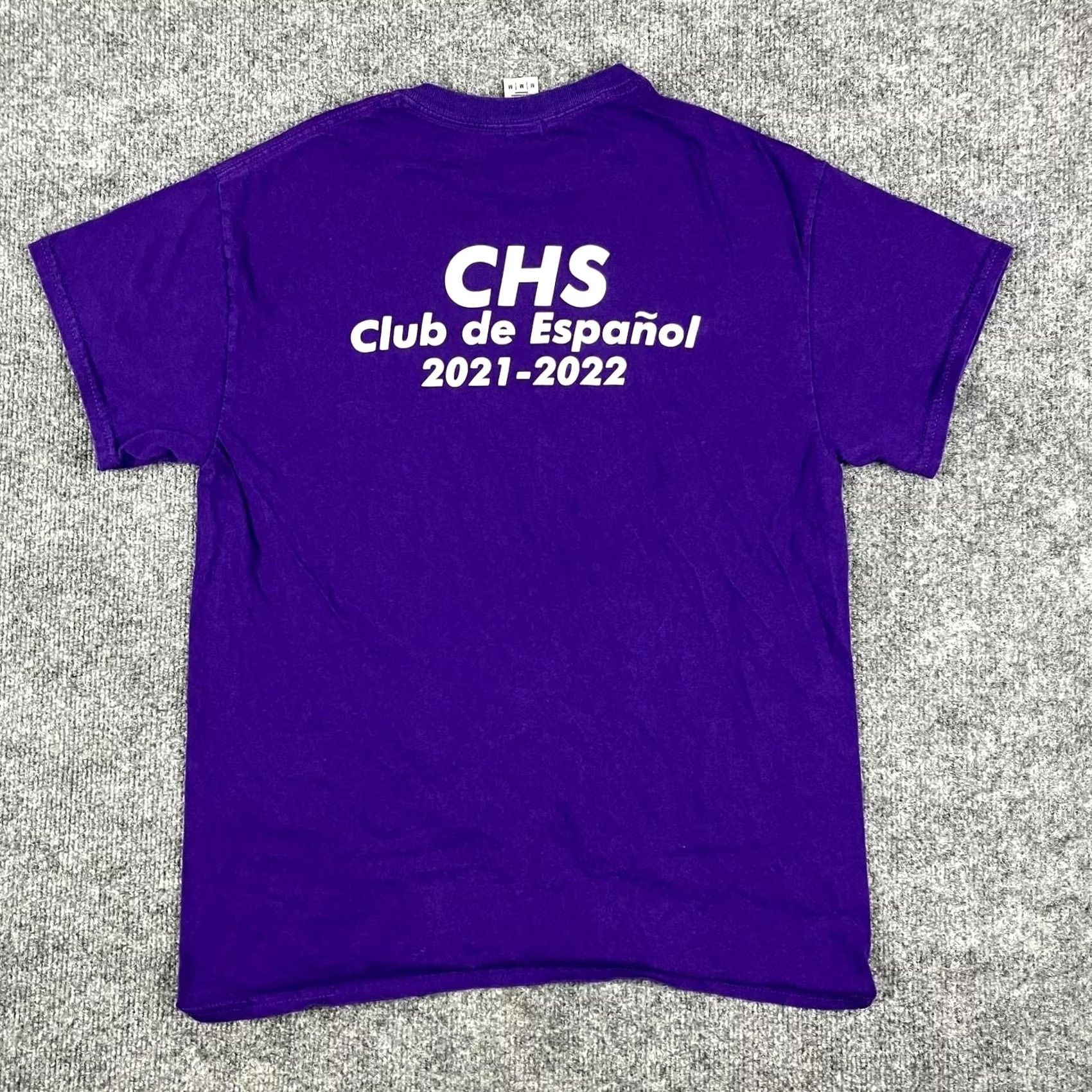 Gildan Gildan Shirt Mens M Purple Graphic Parody Nike Style Spanish Slogan Funny Size US M / EU 48-50 / 2 - 7 Thumbnail