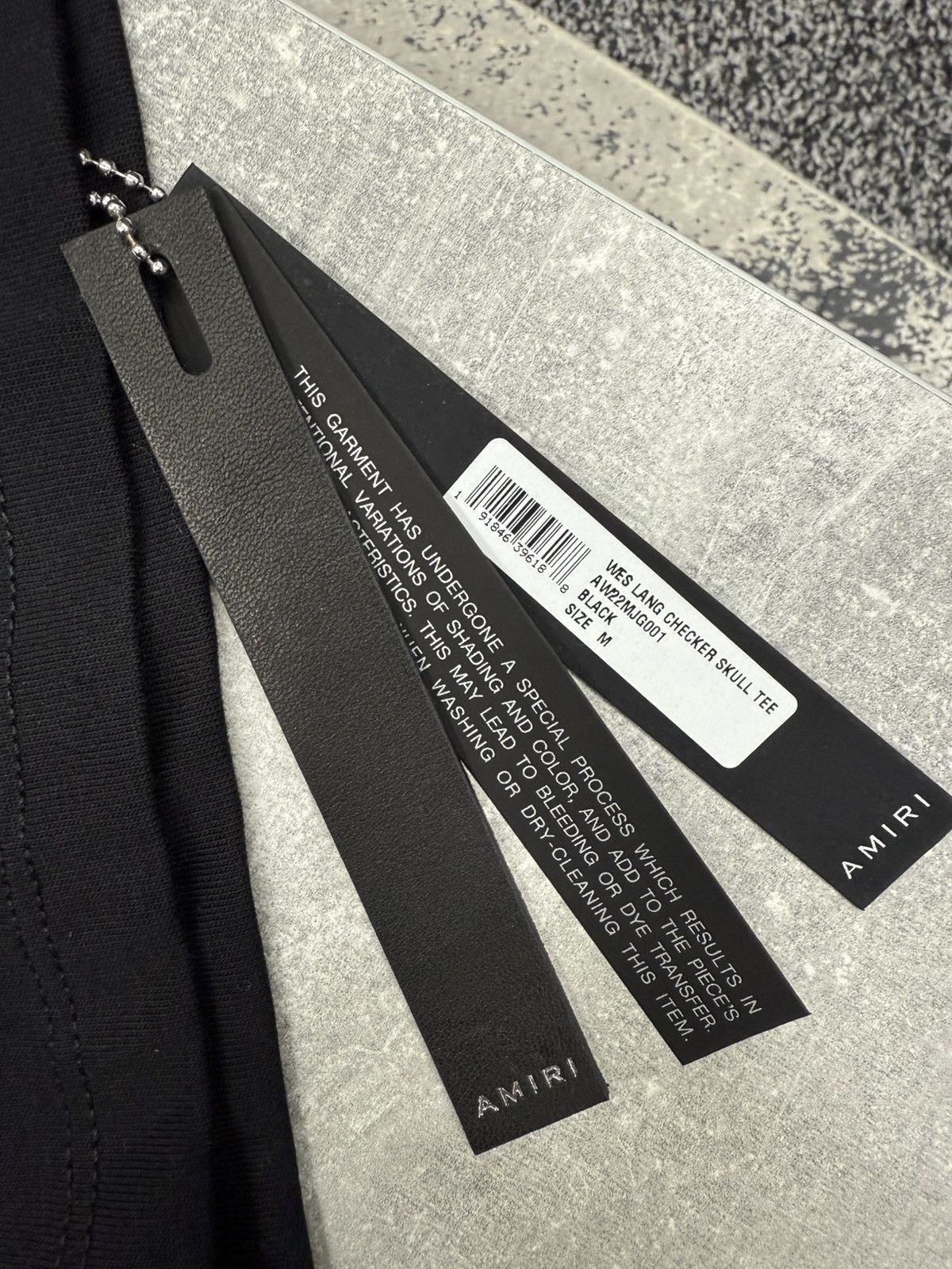 Amiri × Wes Lang Checked Skull Tee Black. BNWT. RRP £590 Size US M / EU 48-50 / 2 - 7 Thumbnail