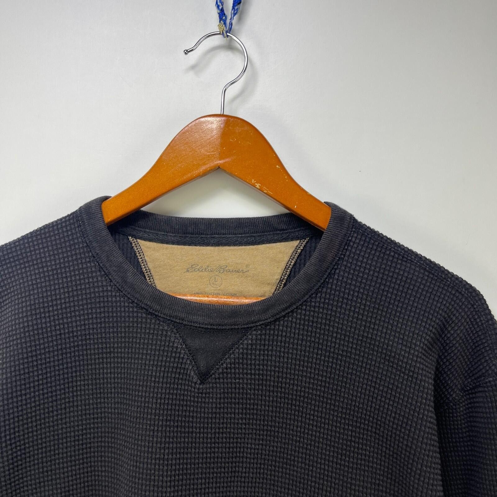 Eddie Bauer Vintage Sun Faded Blank Waffle Thermal Shirt Large Size US L / EU 52-54 / 3 - 3 Thumbnail