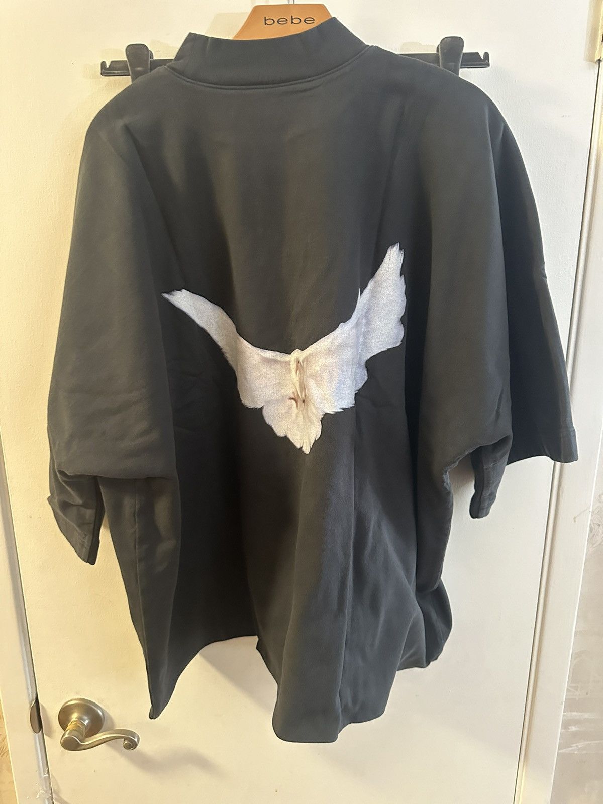 Yeezy gap Balenciaga dove no seam t shirt black size large