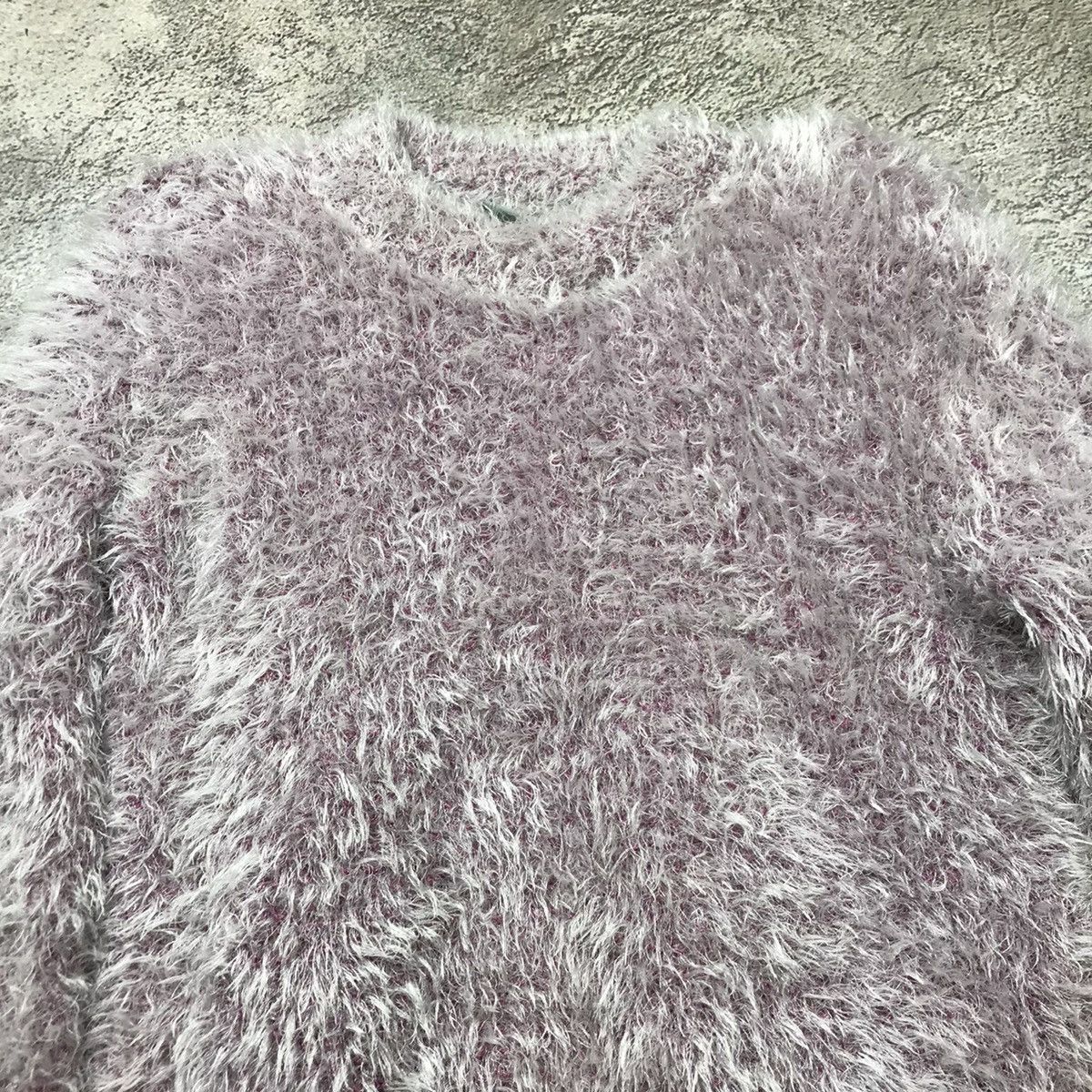 Vintage Vintage Y2K Fuzzy Mohair Oversized Sweater Grunge Purple M Size M / US 6-8 / IT 42-44 - 3 Thumbnail
