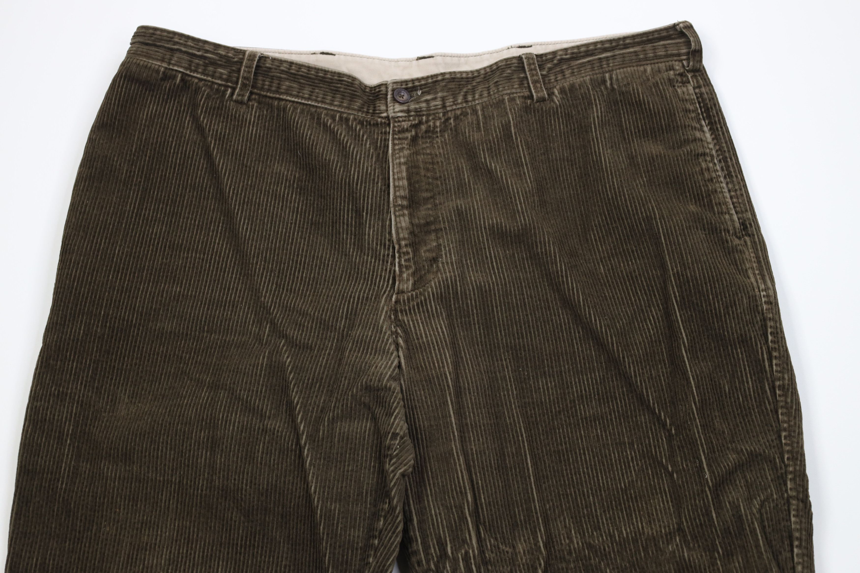 Woolrich Woolen Mills Vintage 90s Y2K Woolrich Heavy Wide Leg Corduroy Chino Pants Size US 42 / EU 58 - 2 Thumbnail