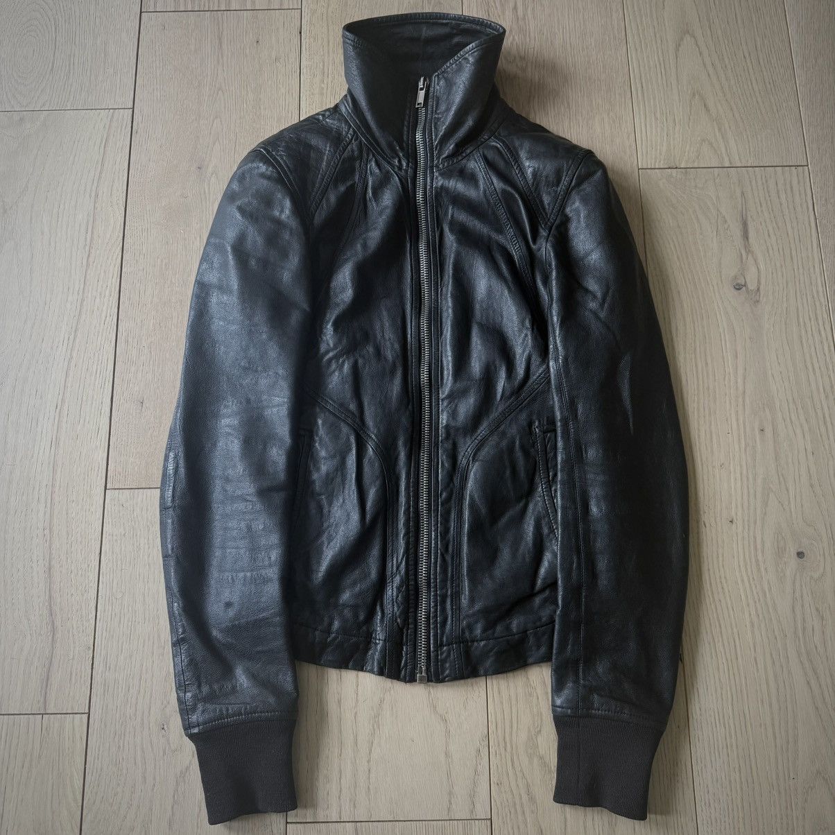 Rick Owens FW18 'SISYPHUS' LCW Intarsia Leather Jacket | Grailed