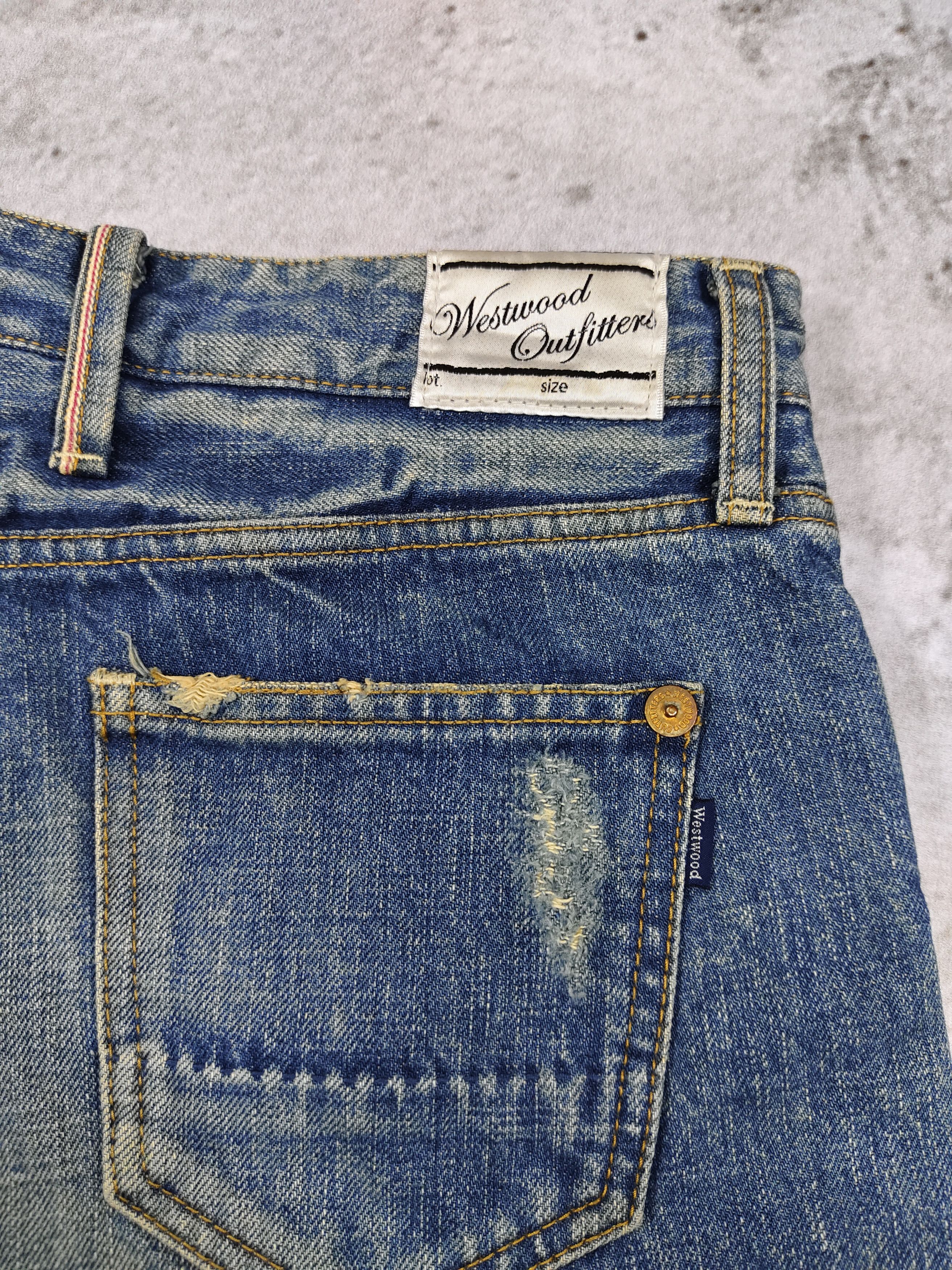 Vivienne Westwood Westwood Outfitters- Punk Grunge Distressed Selvedge Shorts Size 30" / US 8 / IT 44 - 9 Thumbnail