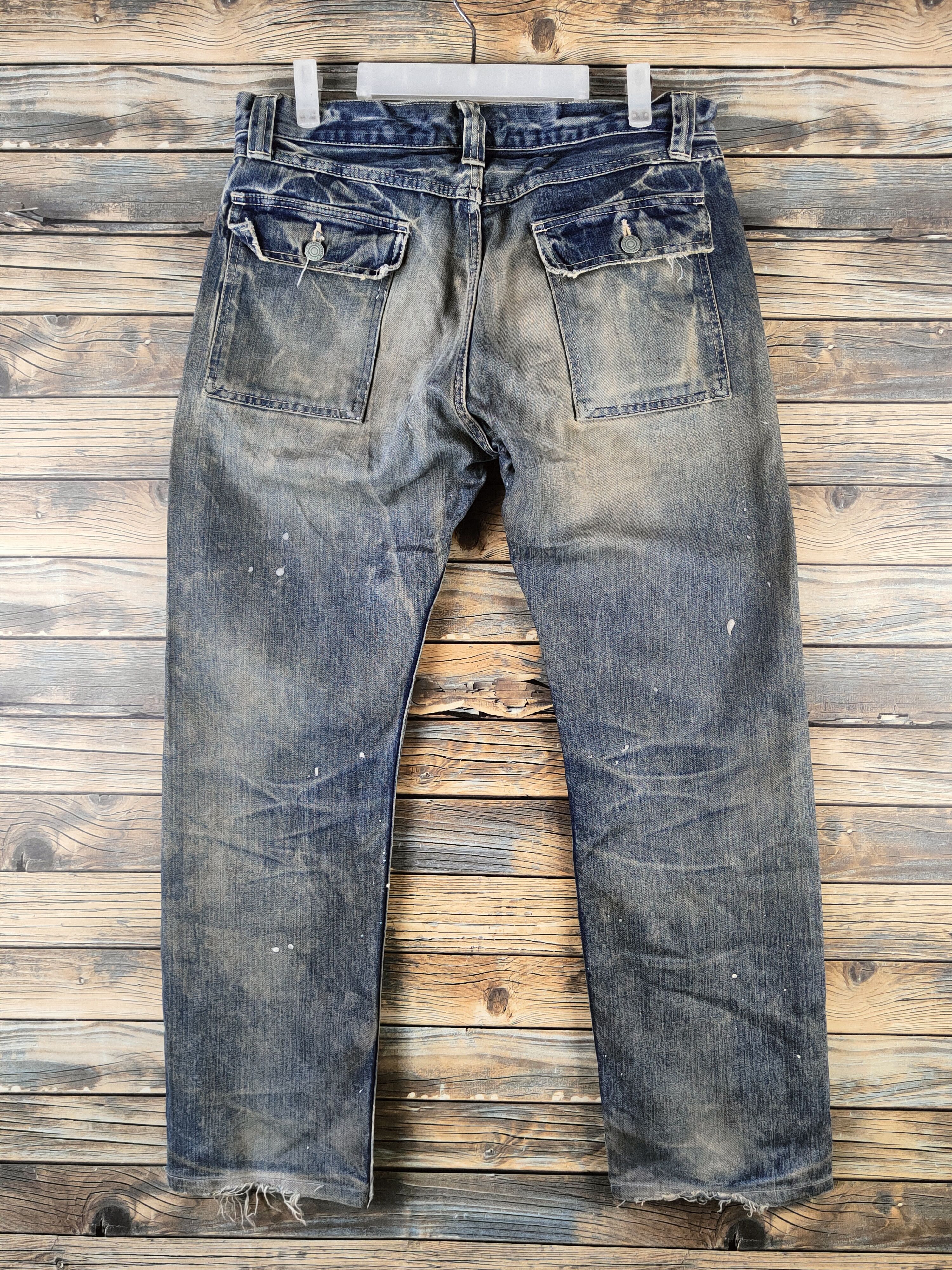 Eternal DL Eternal Blue Distressed Ripped Jeans #46-964 Size US 34 / EU 50 - 7 Thumbnail