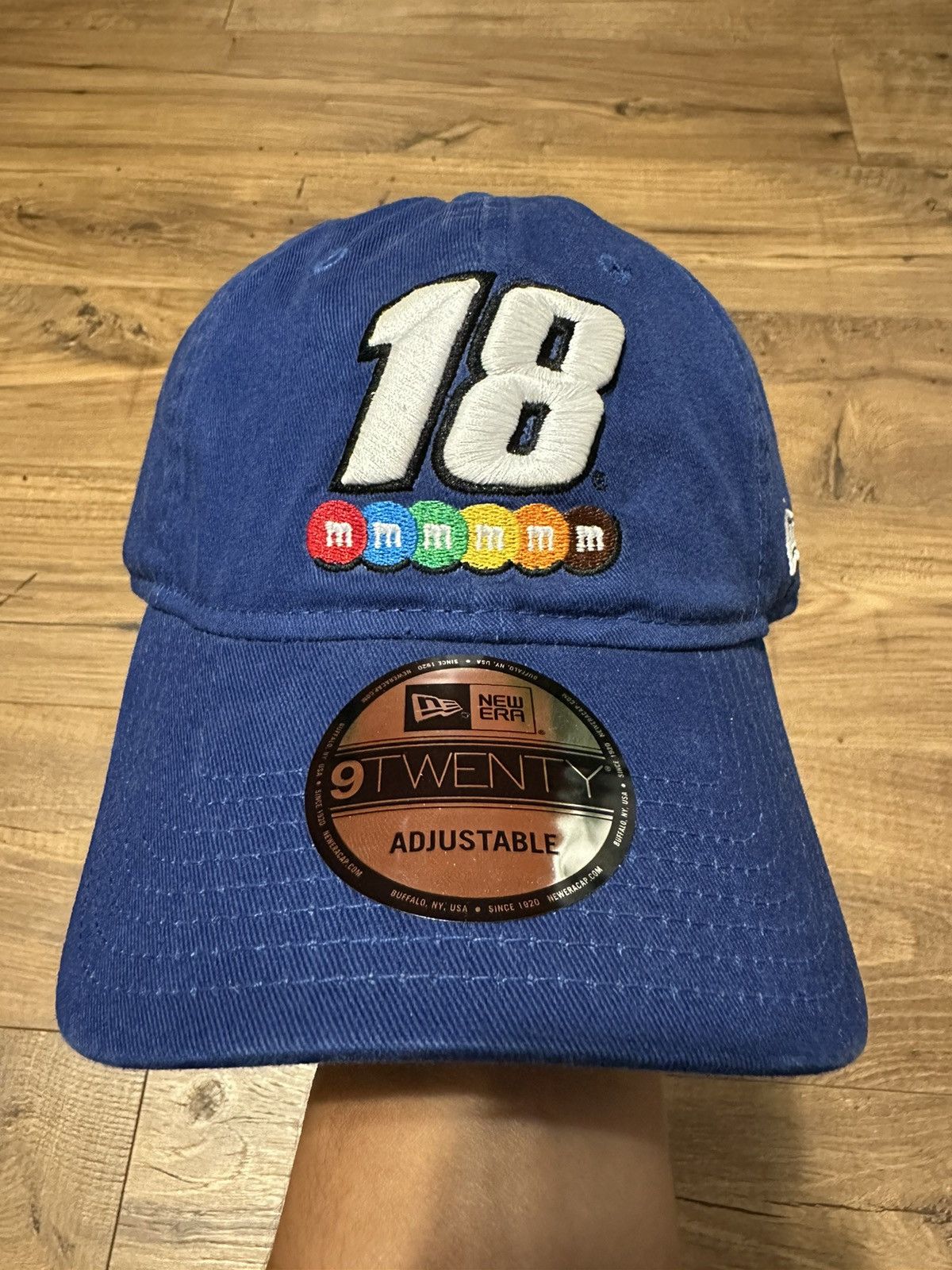 Men's Kyle Busch New Era Royal Snickers Driver 9FORTY Adjustable Hat