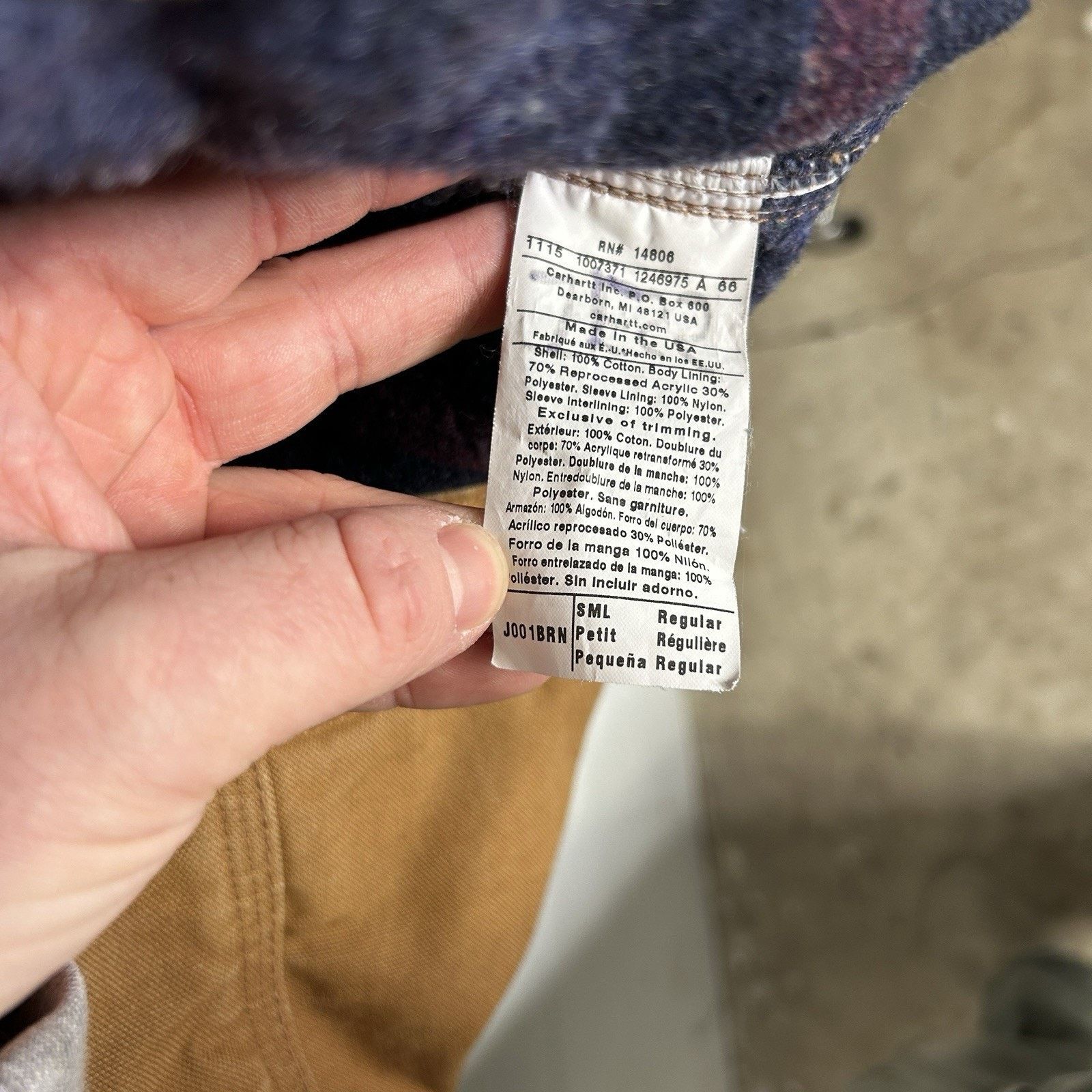 Carhartt Carhartt Blanket-Lined Detroit Jacket “Brown” J001 BRN Size US S / EU 44-46 / 1 - 13 Thumbnail
