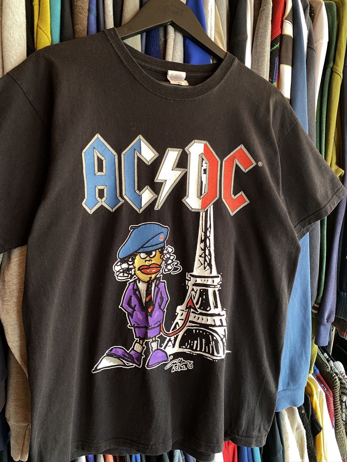 Band Tees VINTAGE AC/DC FRANCE TOUR T-shirt Size US L / EU 52-54 / 3 - 2 Thumbnail