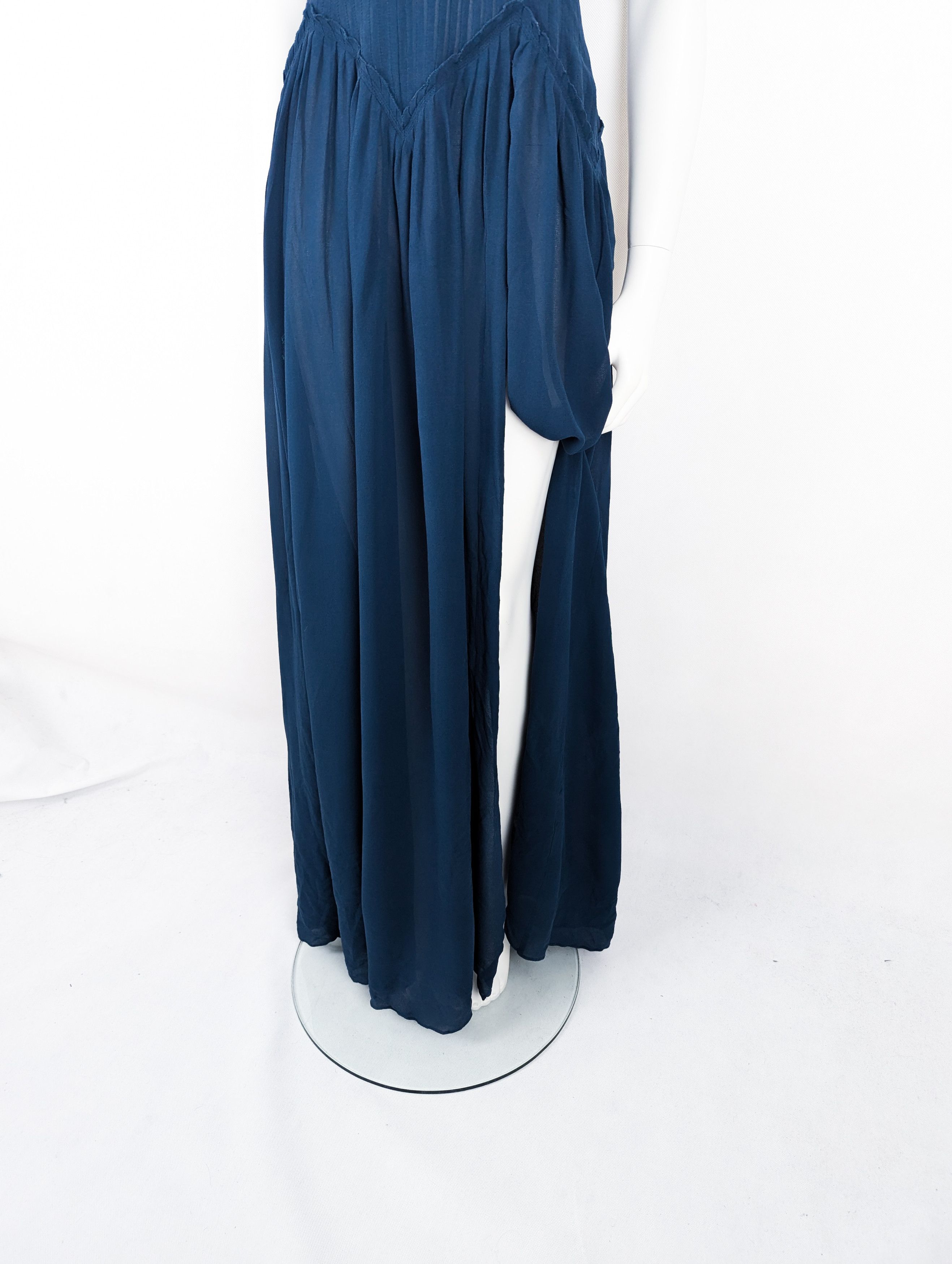 Burberry Burberry black label silk sea blue dress Size S / US 4 / IT 40 - 3 Thumbnail