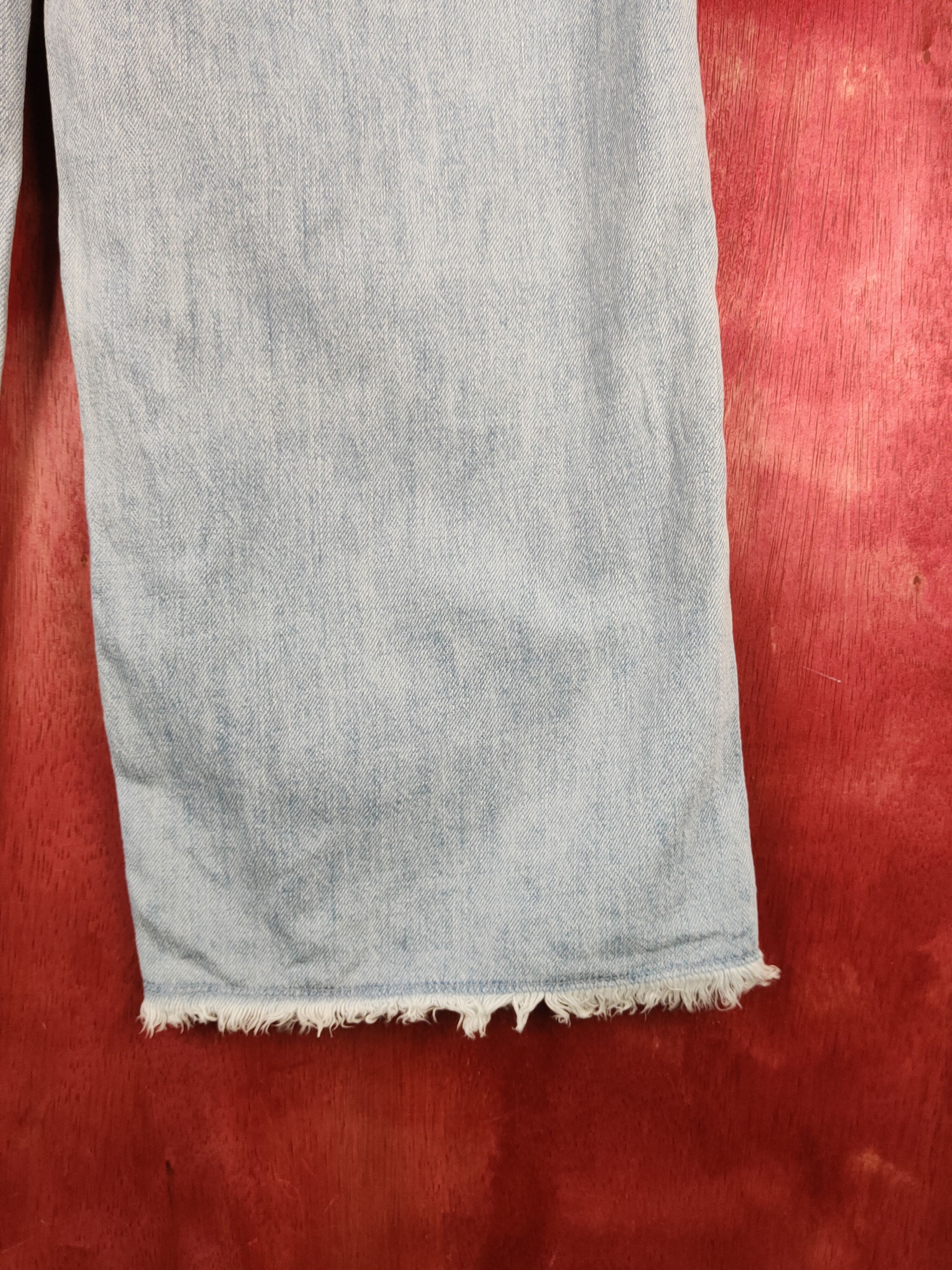 Japanese Brand Earth Music&Ecology Blue Distressed Ripped Jeans#S2146 Size 26" / US 2 / IT 38 - 11 Thumbnail
