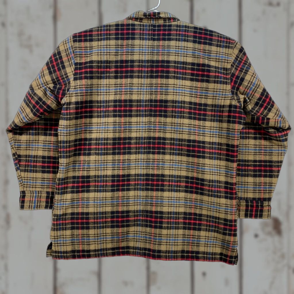 Vintage VINTAGE? (No) Cabela's Mens XL Flannel Brown Plaid Insulated Heavy Shirt Jacket Quilted Lining Size US XL / EU 56 / 4 - 1 Thumbnail