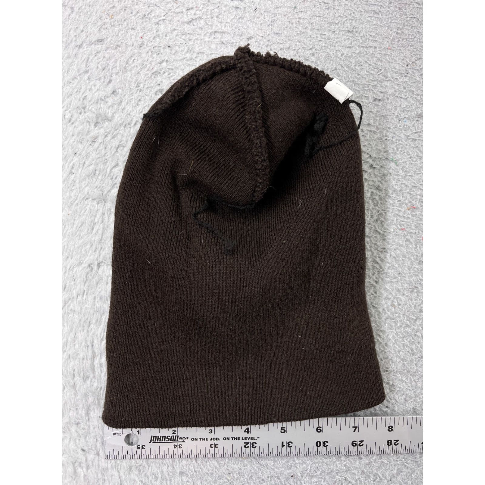 Vintage Brown Knit Beanie Toque Unisex Adult One Size Lightweight Casual Ski Hat Size ONE SIZE - 3 Thumbnail