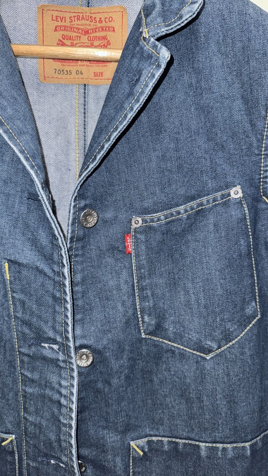 Levi's × Vintage Levi’s Vintage Rare Denim Jacket Size S / US 4 / IT 40 - 4 Thumbnail