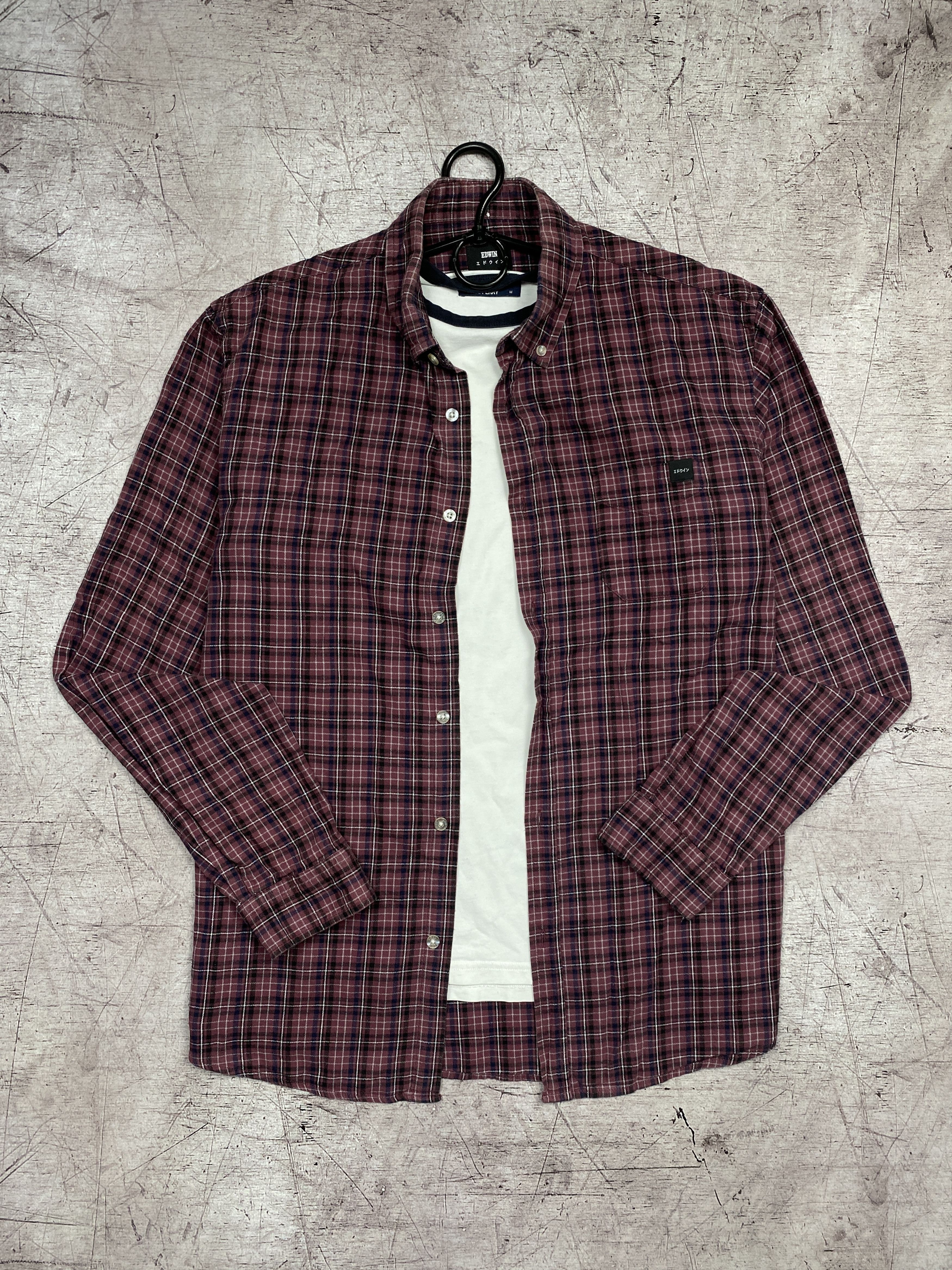 Edwin × Flannel Edwin Vintage Standard Flannel Plaid Shirt Y2K Size US L / EU 52-54 / 3 - 1 Thumbnail