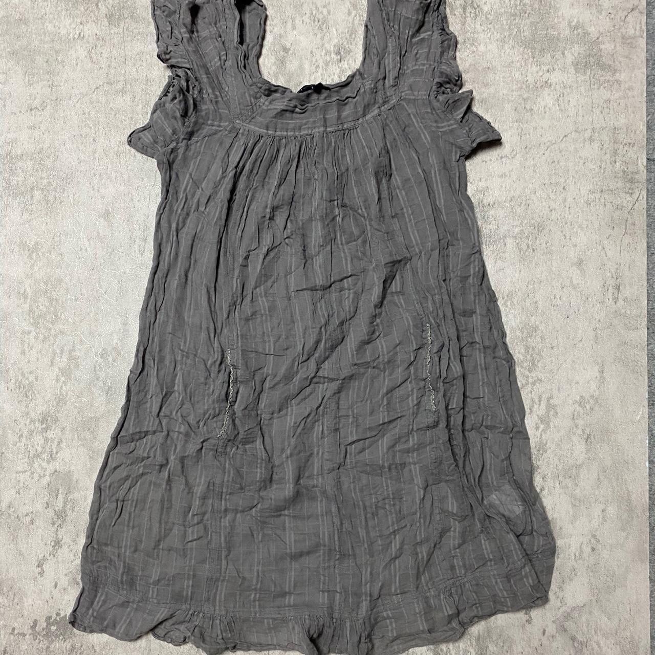 Other Grey cotton babydoll top with ruffles #boho Size L / US 10 / IT 46 - 1 Thumbnail