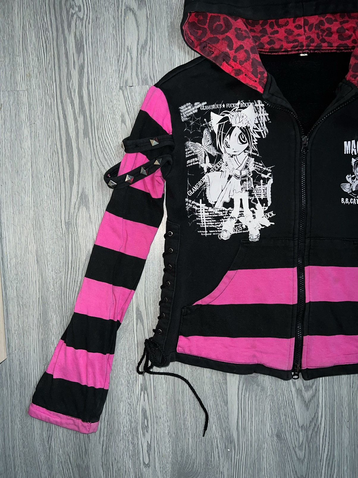 Mari's Rock Maris RockCat Ear hoodie 🖤💗 Size S / US 4 / IT 40 - 3 Thumbnail