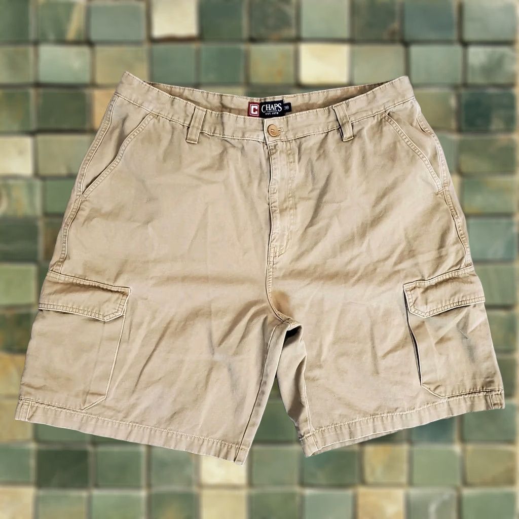 Polo Ralph Lauren Polo Ralph Lauren Cargo Shorts Mens 38 Tan Cotton Khaki Cargo Pocket Utility Vintage No Size US M / EU 48-50 / 2 - 1 Thumbnail