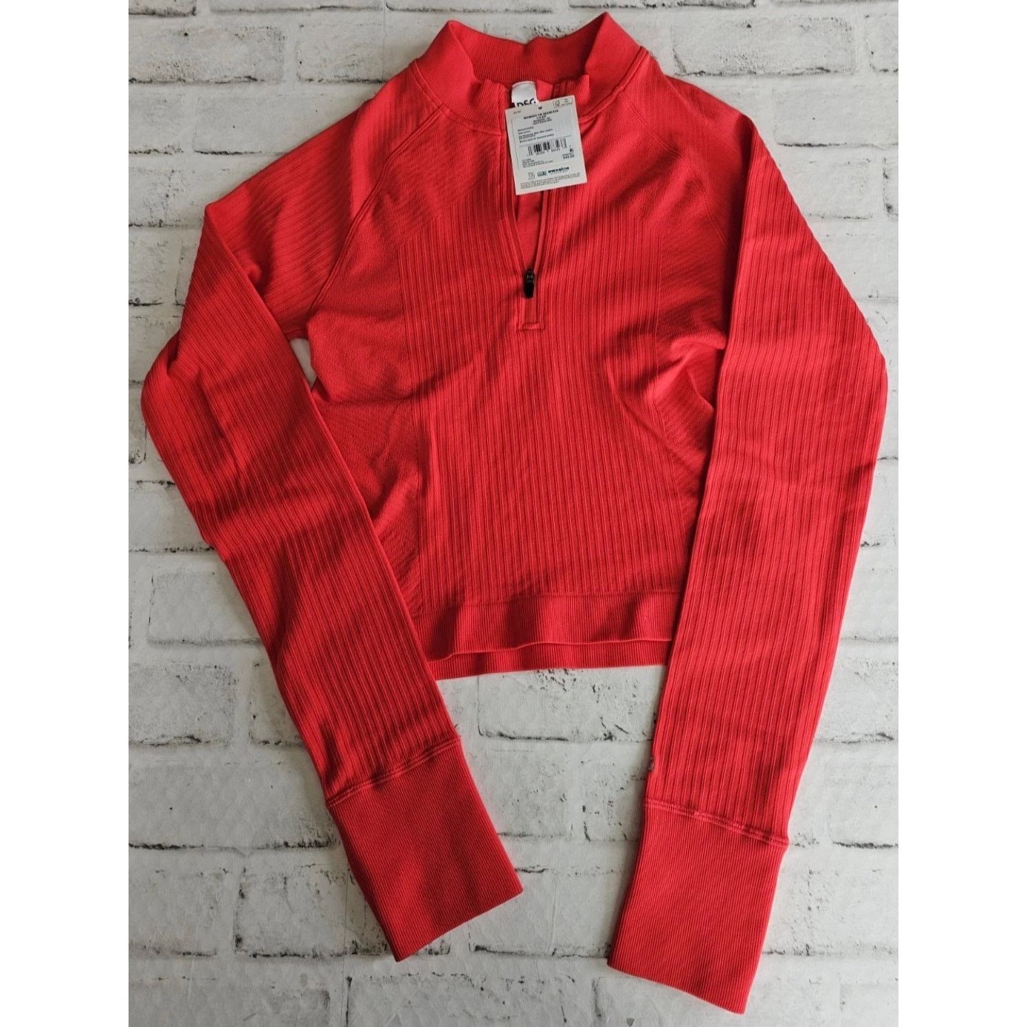 Other DSG Momentum 1/4 Zip Seamless Long Sleeve Top Red Size XS Size XS / US 0-2 / IT 36-38 - 1 Thumbnail