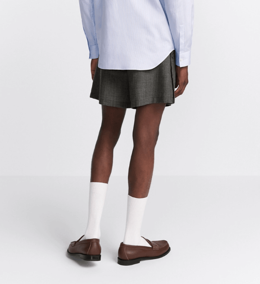 Dior o1w1db10525 493C15 Tailored Short with Tied Bow in Gray Size US 36 / EU 52 - 6 Thumbnail