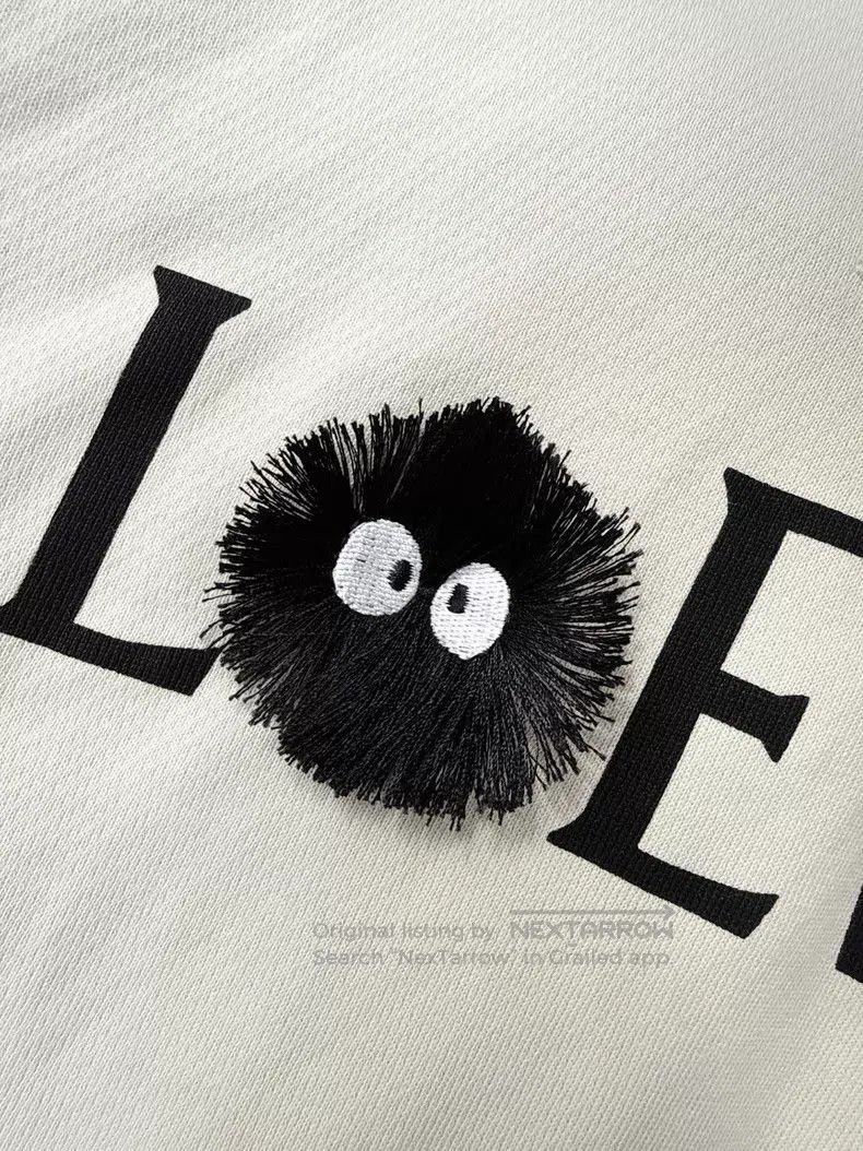 Loewe Loewe Black and White Cotton Joint Brand Elf Totoro Black Size L / US 10 / IT 46 - 3 Thumbnail